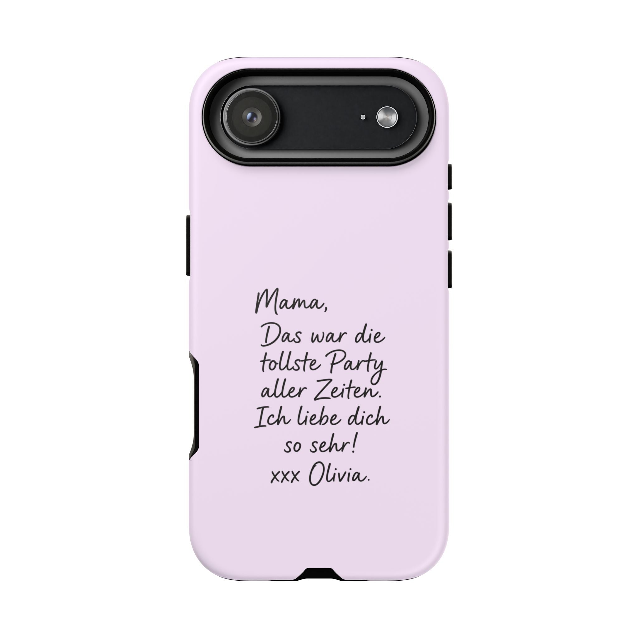LAVENDEL mit handgeschriebener Notiz – Personalisierte Handyhülle mit Dual-Layer-Schutz