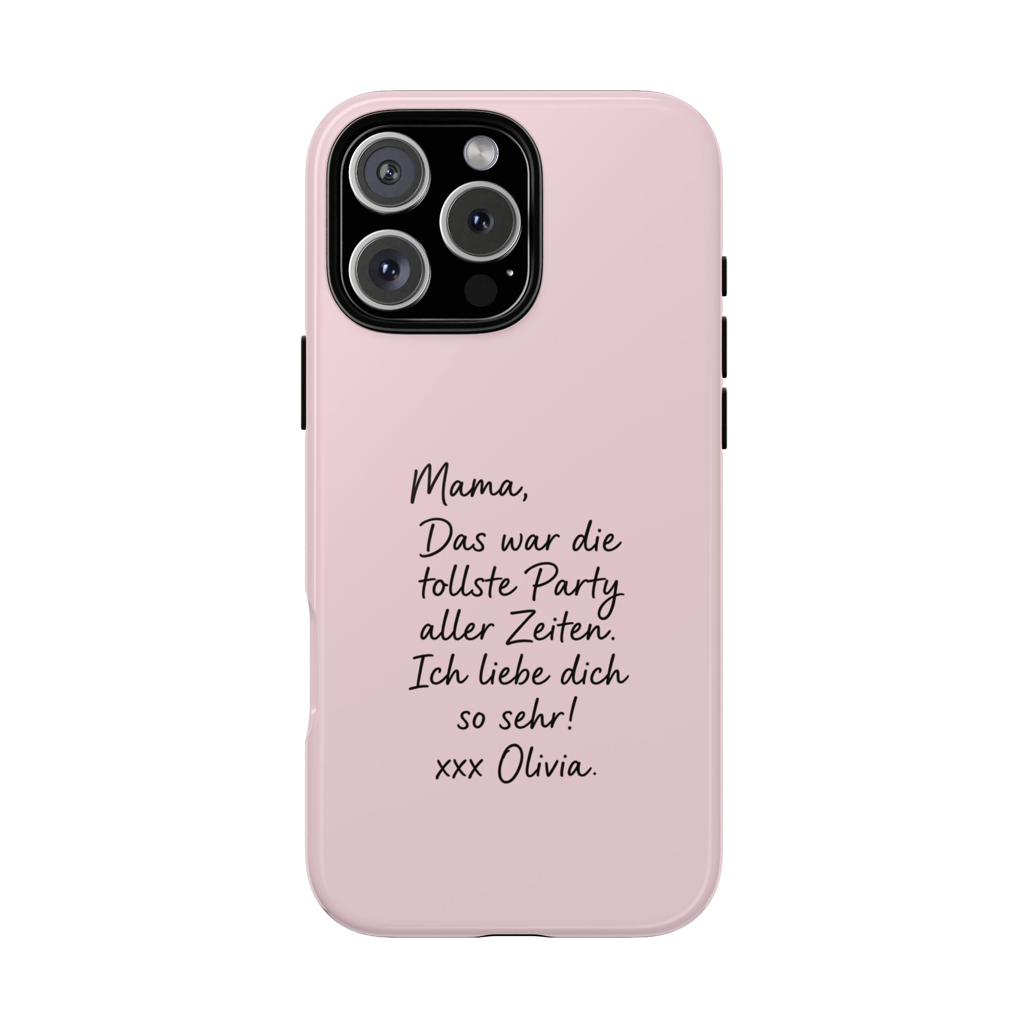 ROSE HANDWRITTEN NOTE – Personalisierte Handyhülle mit Dual-Layer-Schutz