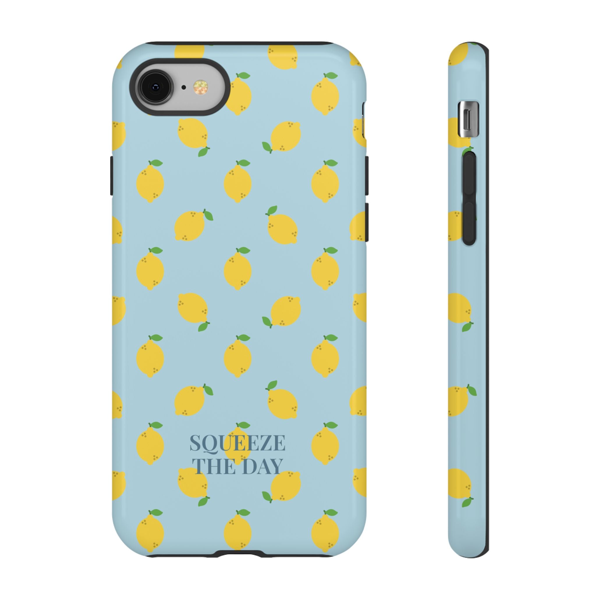 LEMONS BLUE SKY – Personalisierte Handyhülle mit Dual-Layer-Schutz