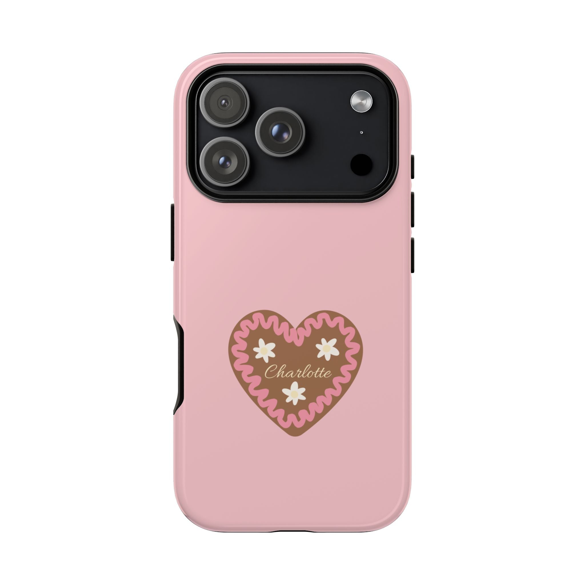 WIESNHERZ ROSE – Personalisierte Handyhülle mit Dual-Layer-Schutz