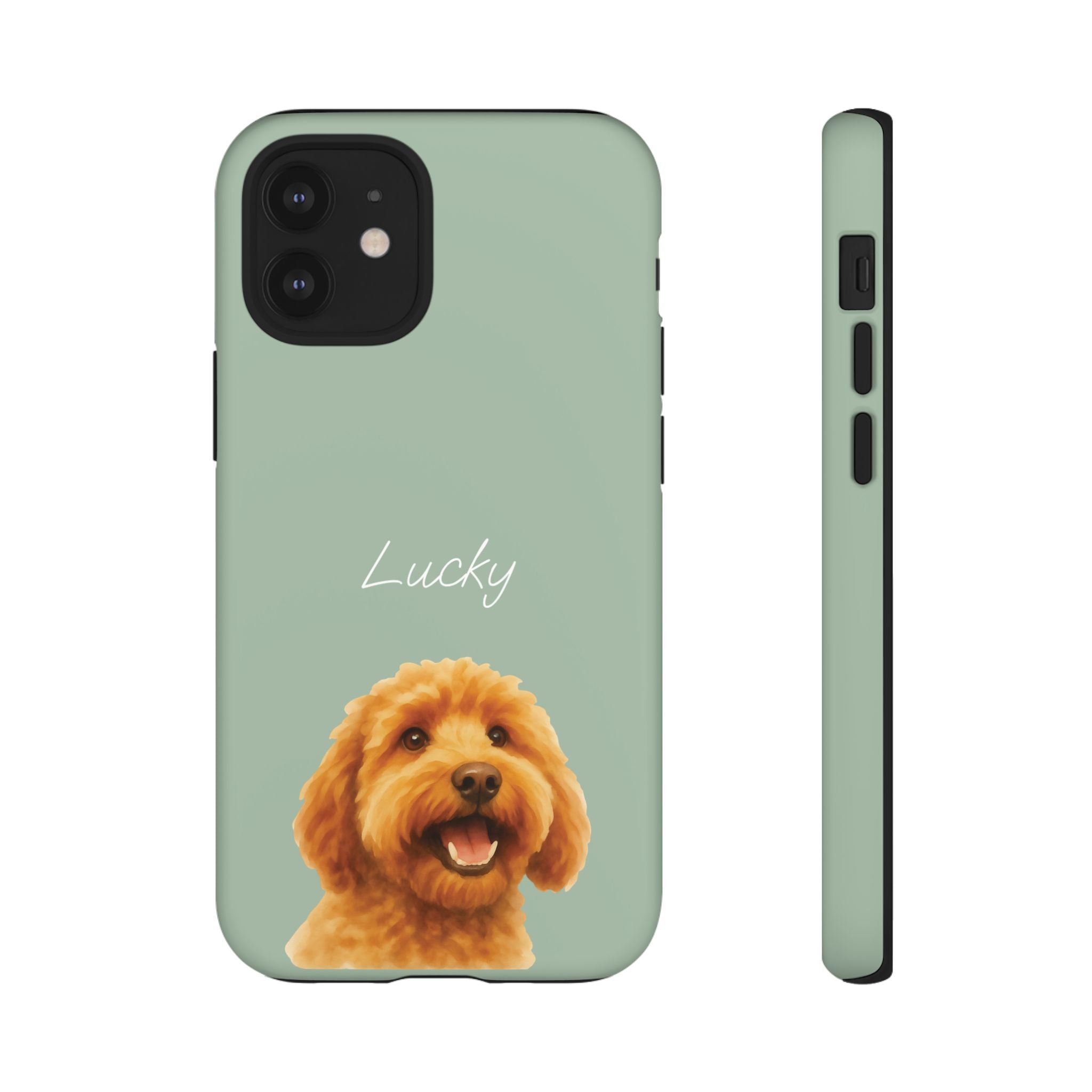 PET AQUARELL SALBEI – Personalisierte Handyhülle mit Dual-Layer-Schutz