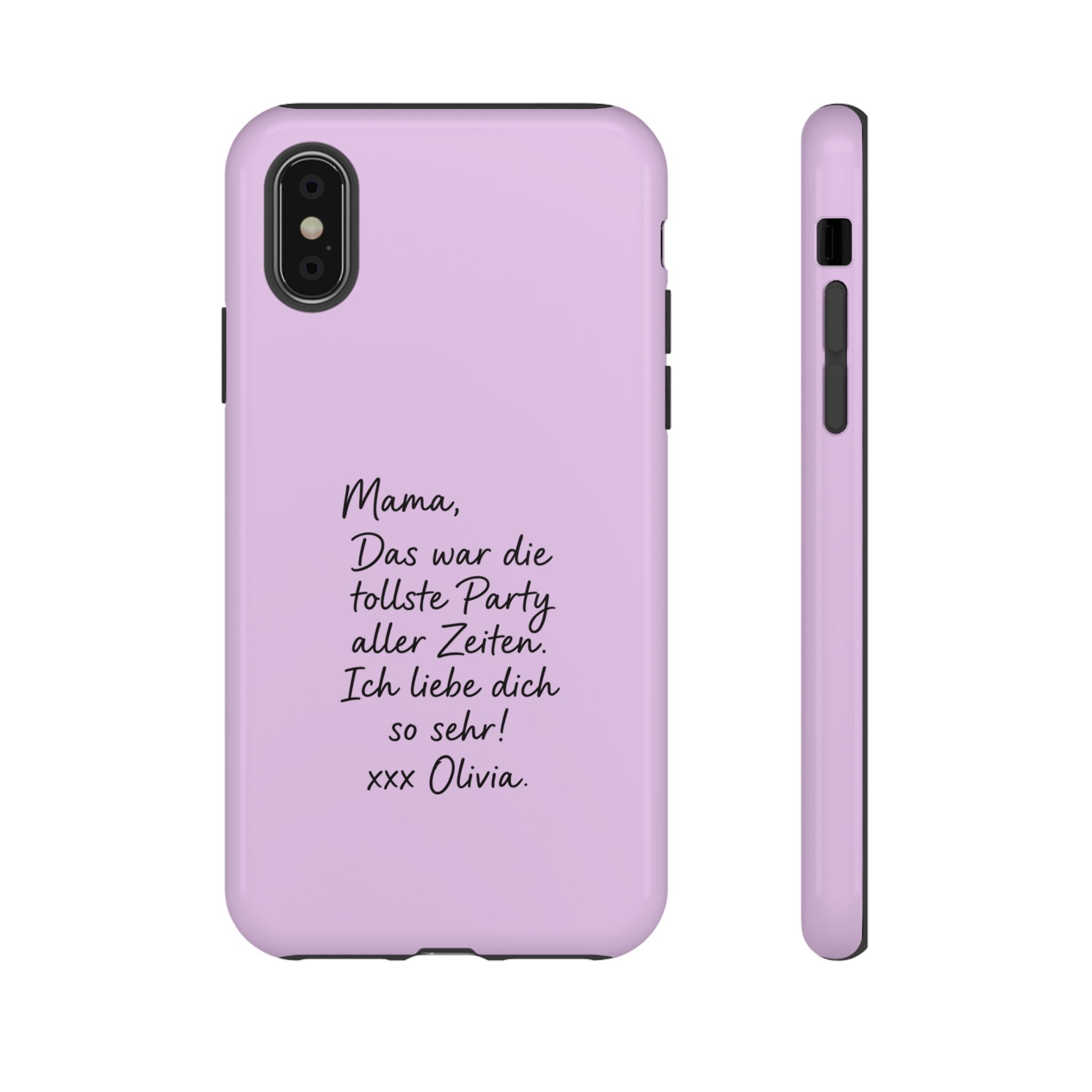 LAVENDEL mit handgeschriebener Notiz – Personalisierte Handyhülle mit Dual-Layer-Schutz