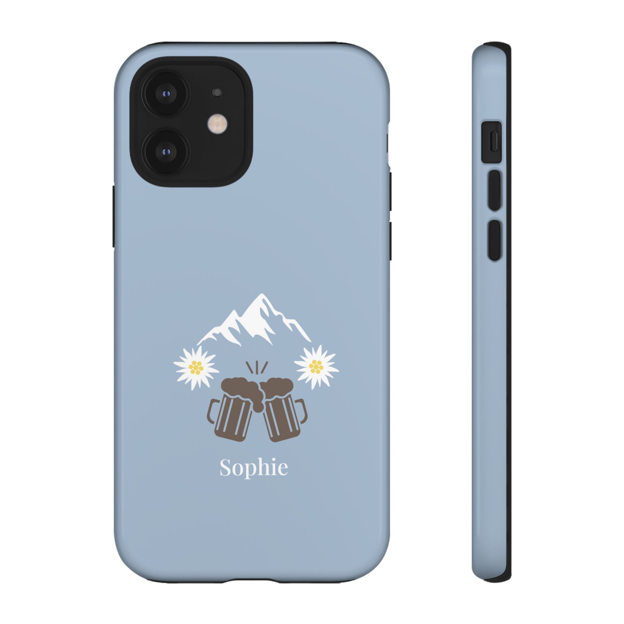 O'ZAPFT PASTELLBLAU – Personalisierte Handyhülle mit Dual-Layer-Schutz