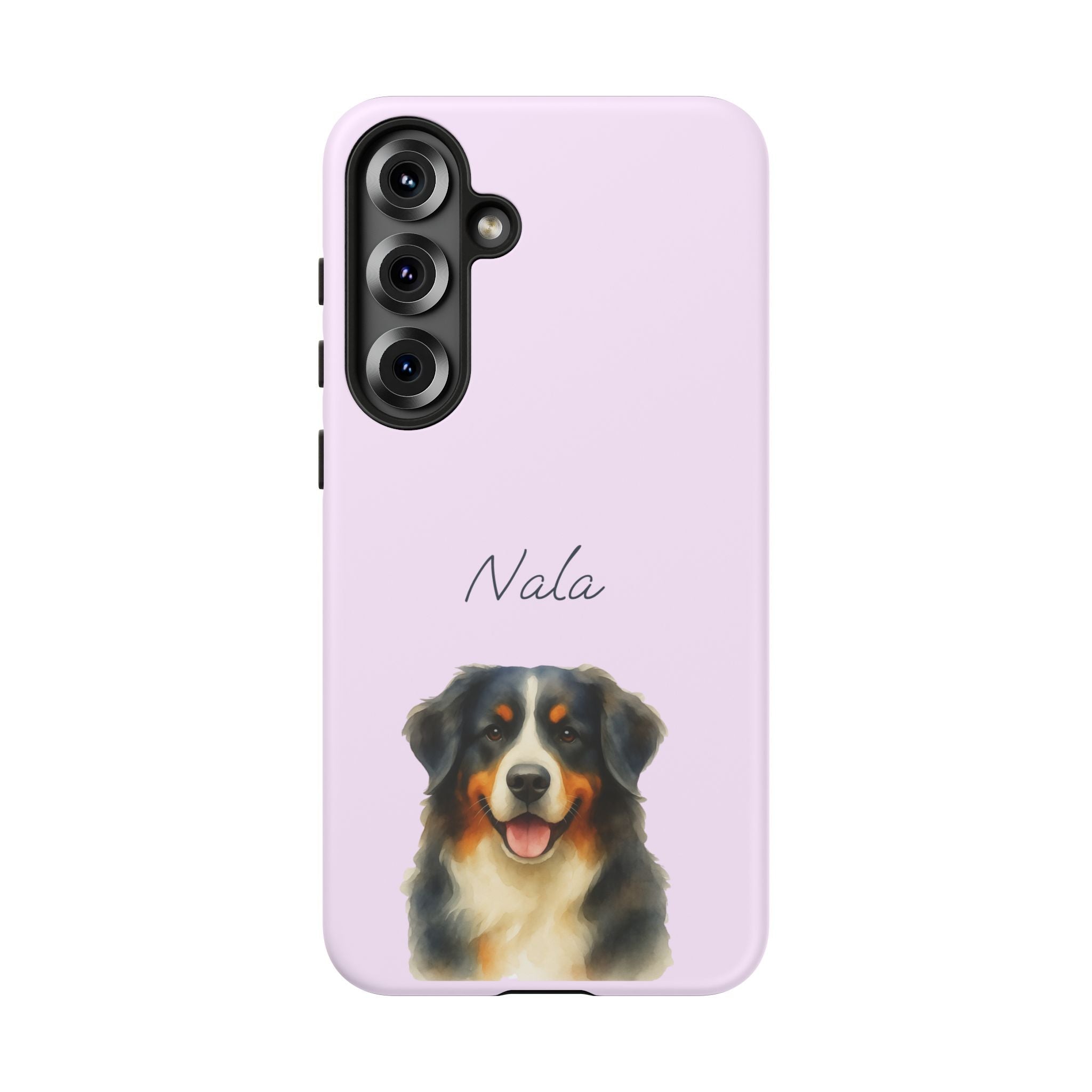 Pet Aquarell Lavendel – Personalisierte Handyhülle mit Dual-Layer-Schutz