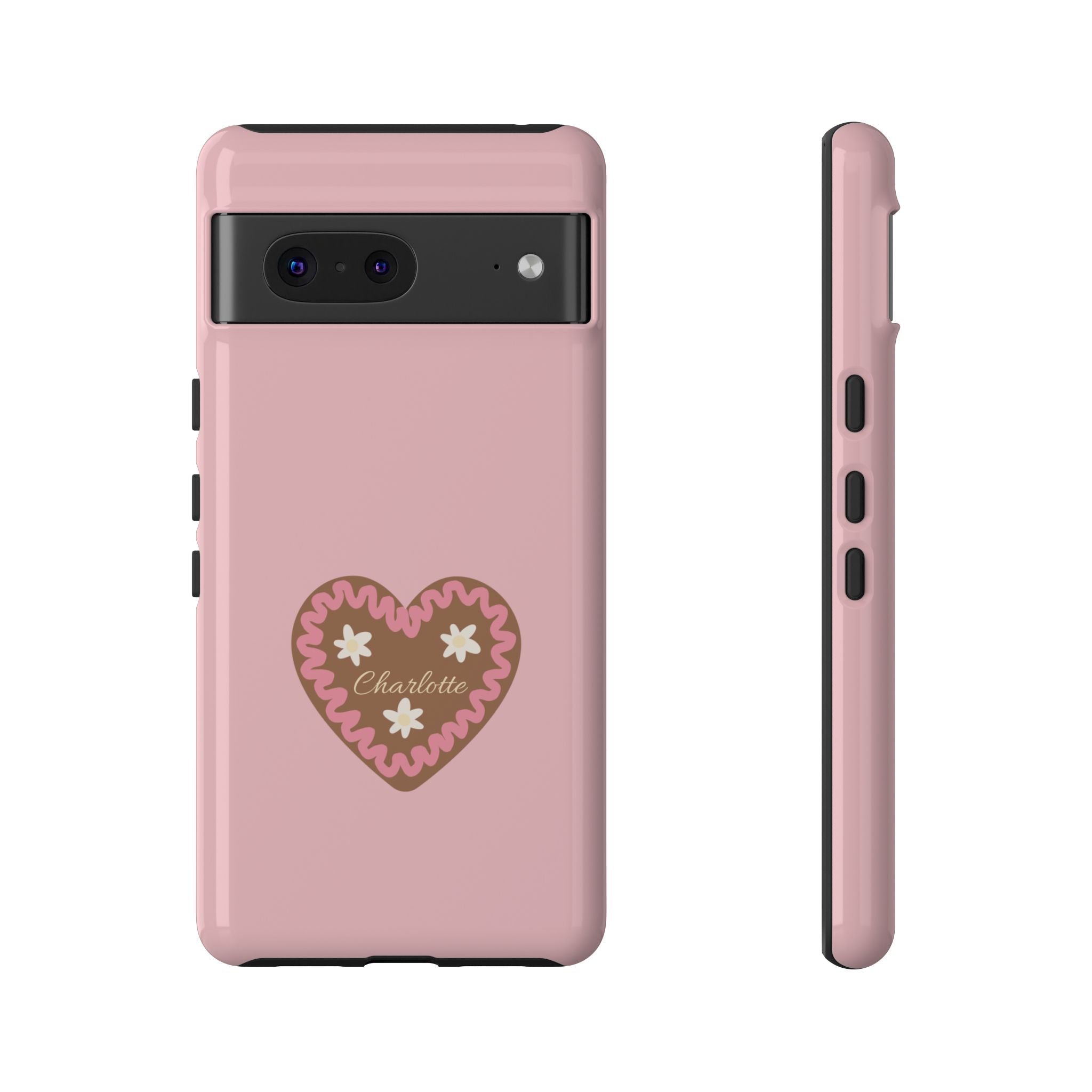 WIESNHERZ ROSE – Personalisierte Handyhülle mit Dual-Layer-Schutz