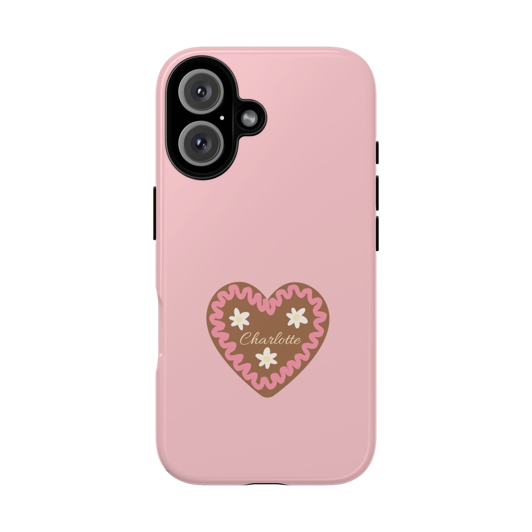WIESNHERZ ROSE – Personalisierte Handyhülle mit Dual-Layer-Schutz