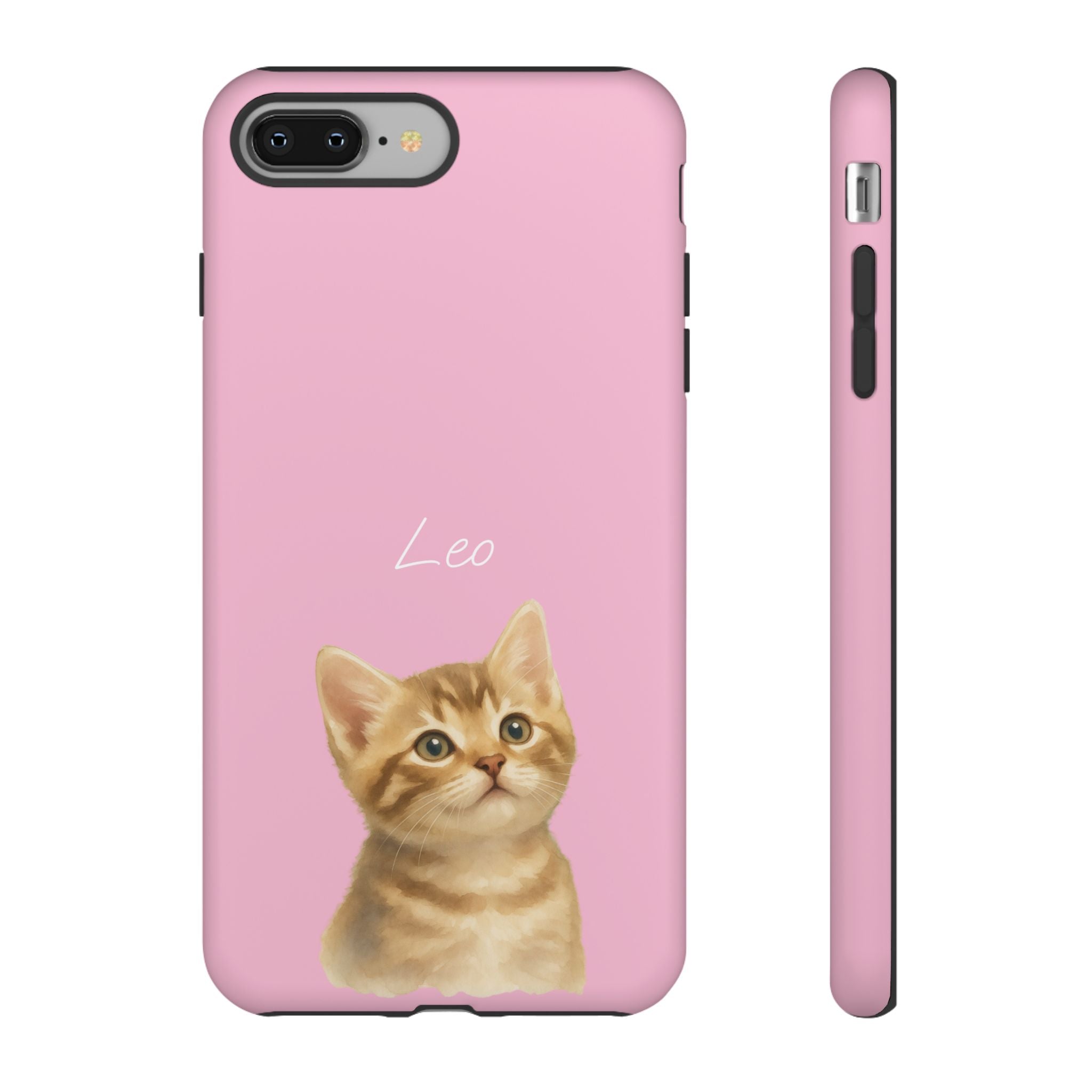 PET AQUARELL PINK – Personalisierte Handyhülle mit Dual-Layer-Schutz