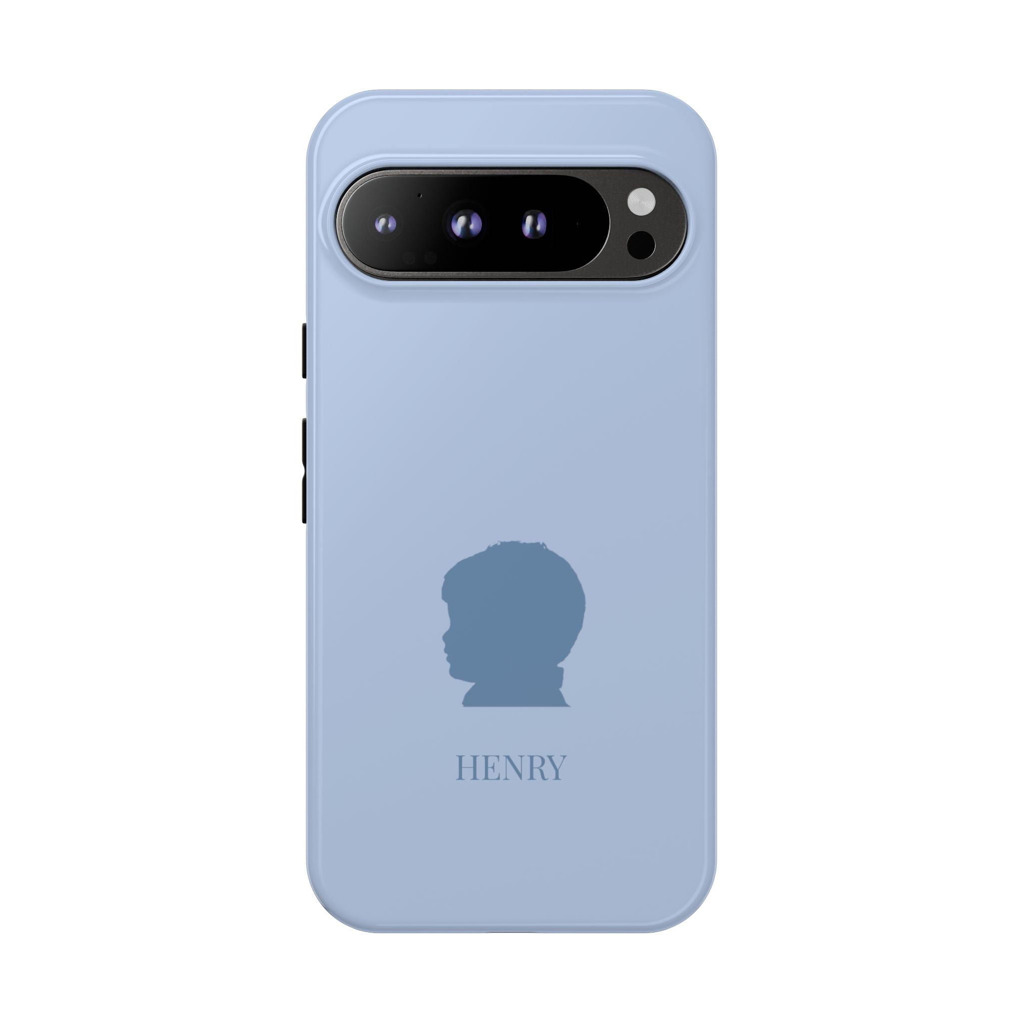 SILHOUETTE BLUE – Personalisierte Handyhülle mit Dual-Layer-Schutz