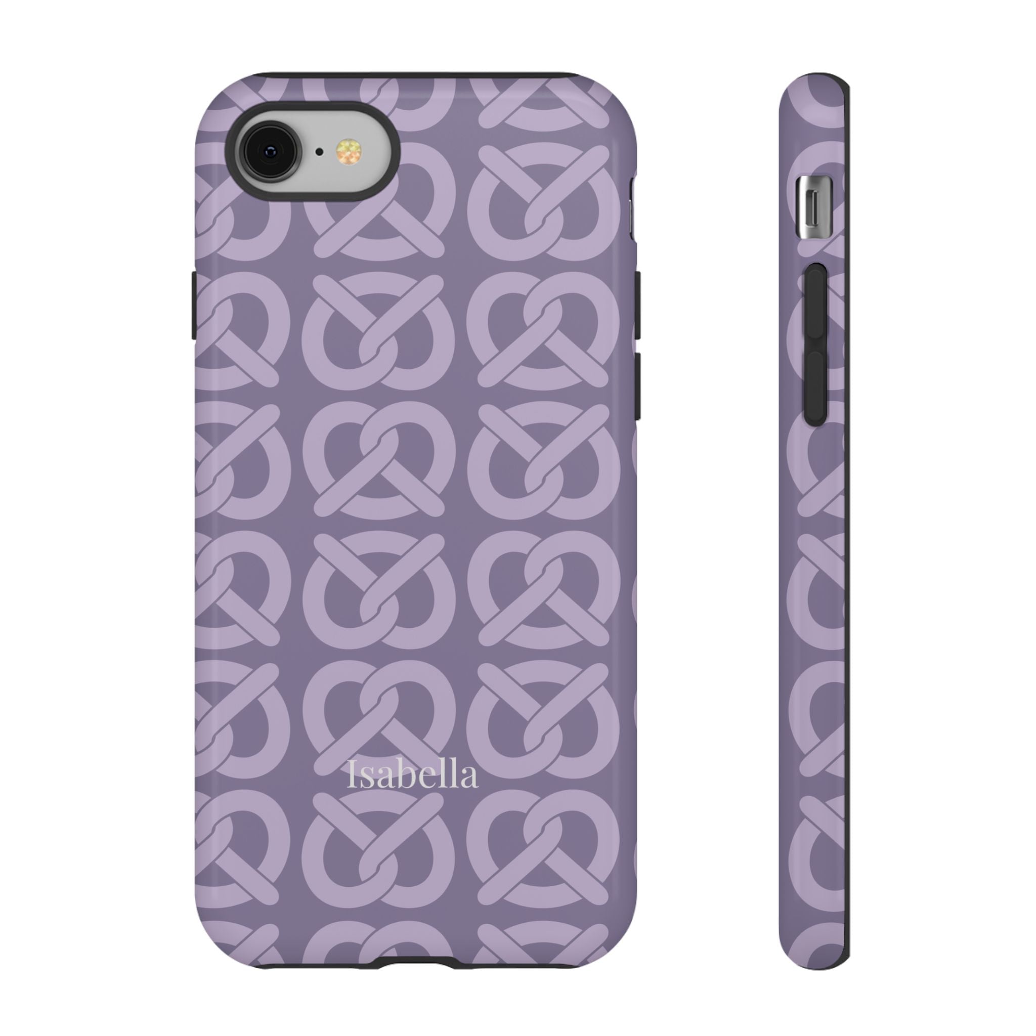 BREZN MONOGRAMM LAVENDEL – Personalisierte Handyhülle mit Dual-Layer-Schutz