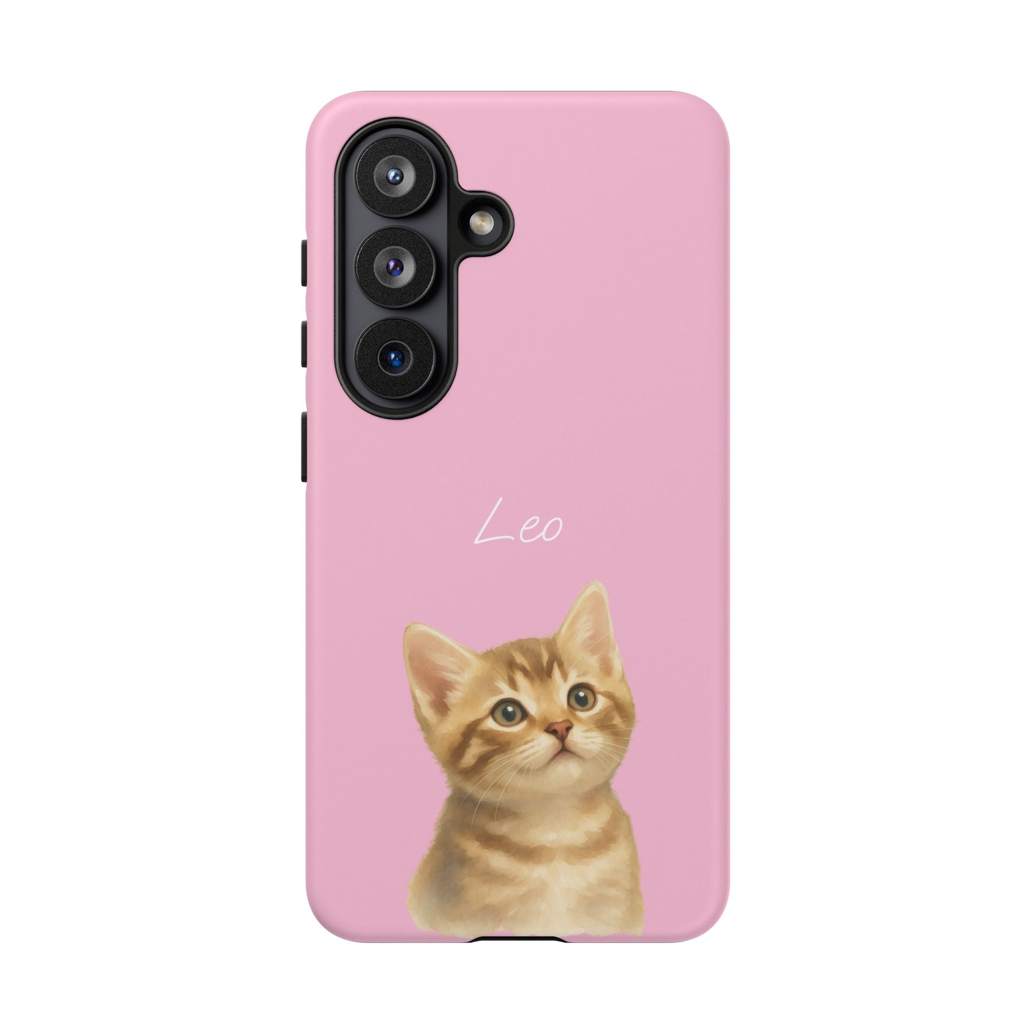 PET AQUARELL PINK – Personalisierte Handyhülle mit Dual-Layer-Schutz