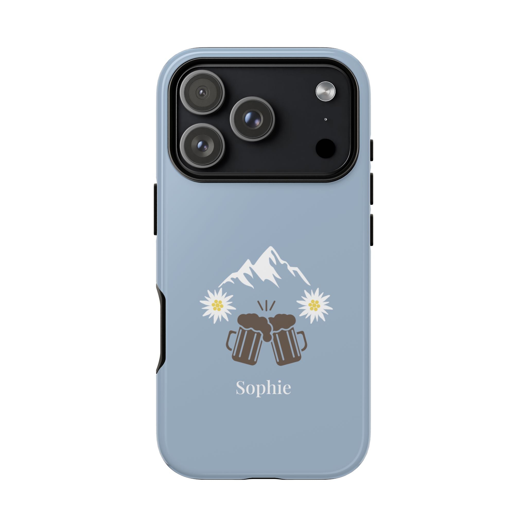 O'ZAPFT PASTELLBLAU – Personalisierte Handyhülle mit Dual-Layer-Schutz