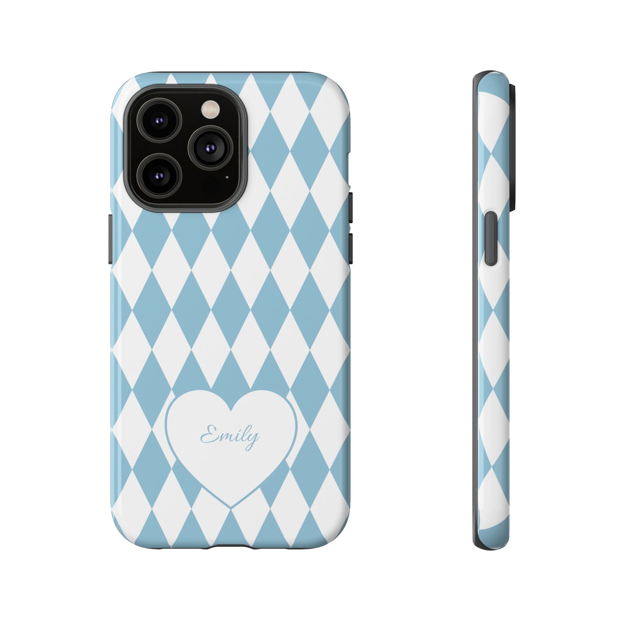 BAYERN HELLBLAU WEISS – Personalisierte Handyhülle mit Dual-Layer-Schutz