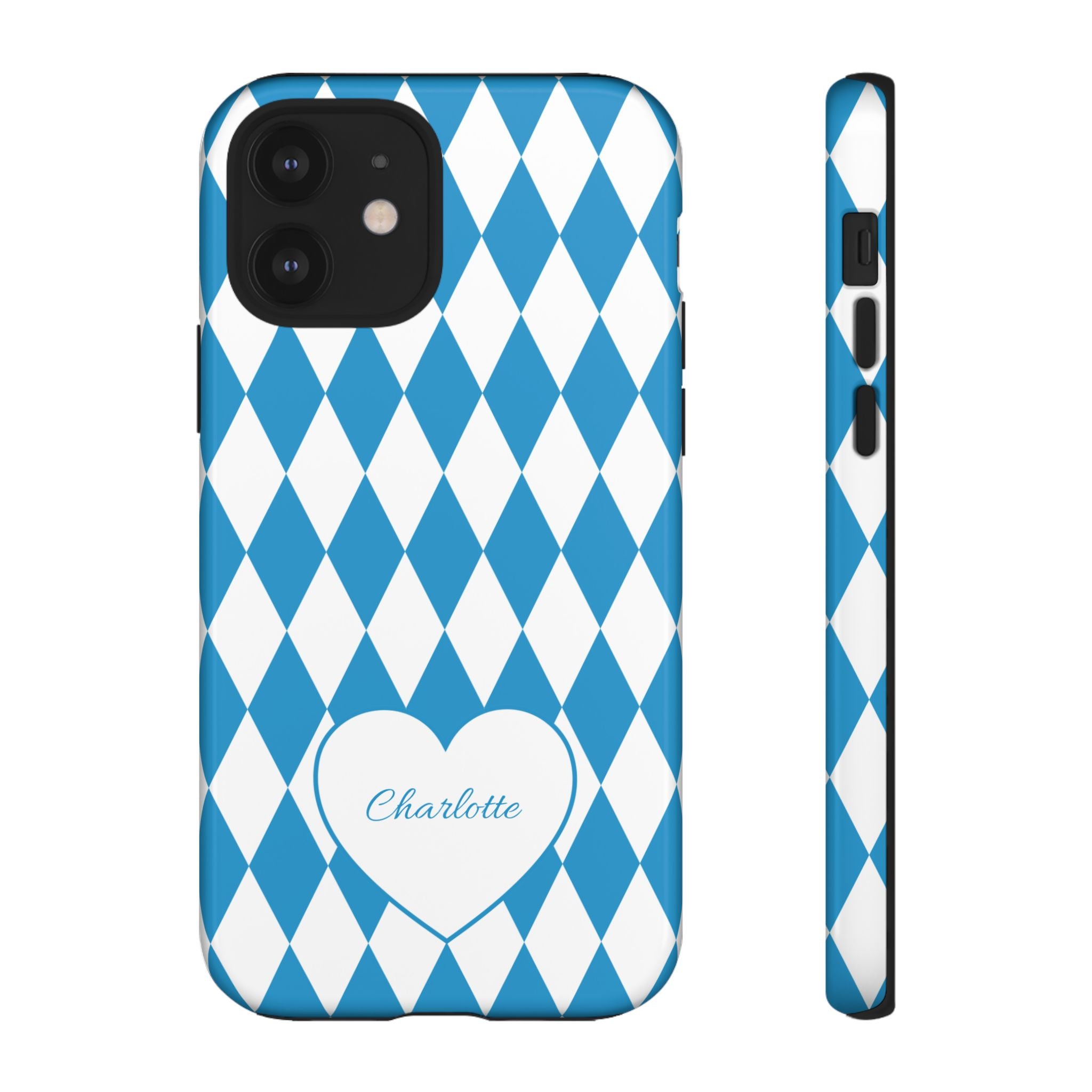 BAYERN BLAU WEISS – Personalisierte Handyhülle mit Dual-Layer-Schutz