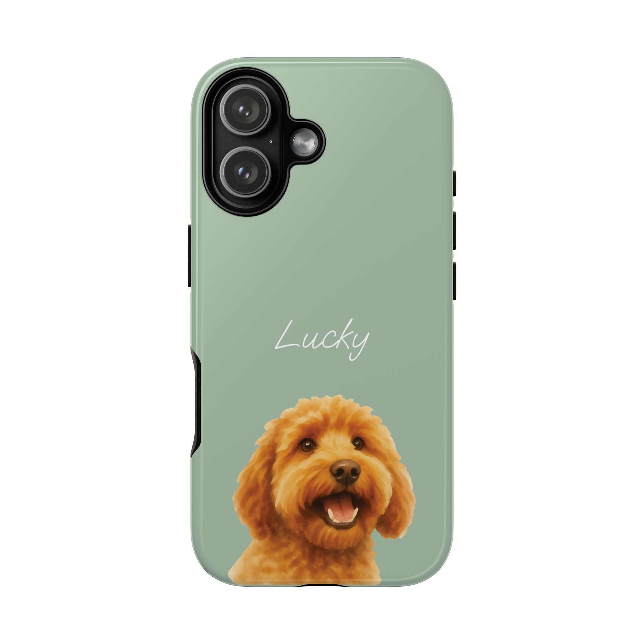 PET AQUARELL SALBEI – Personalisierte Handyhülle mit Dual-Layer-Schutz