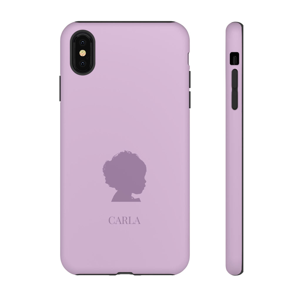 SILHOUETTE LAVENDEL – Personalisierte Handyhülle mit Dual-Layer-Schutz