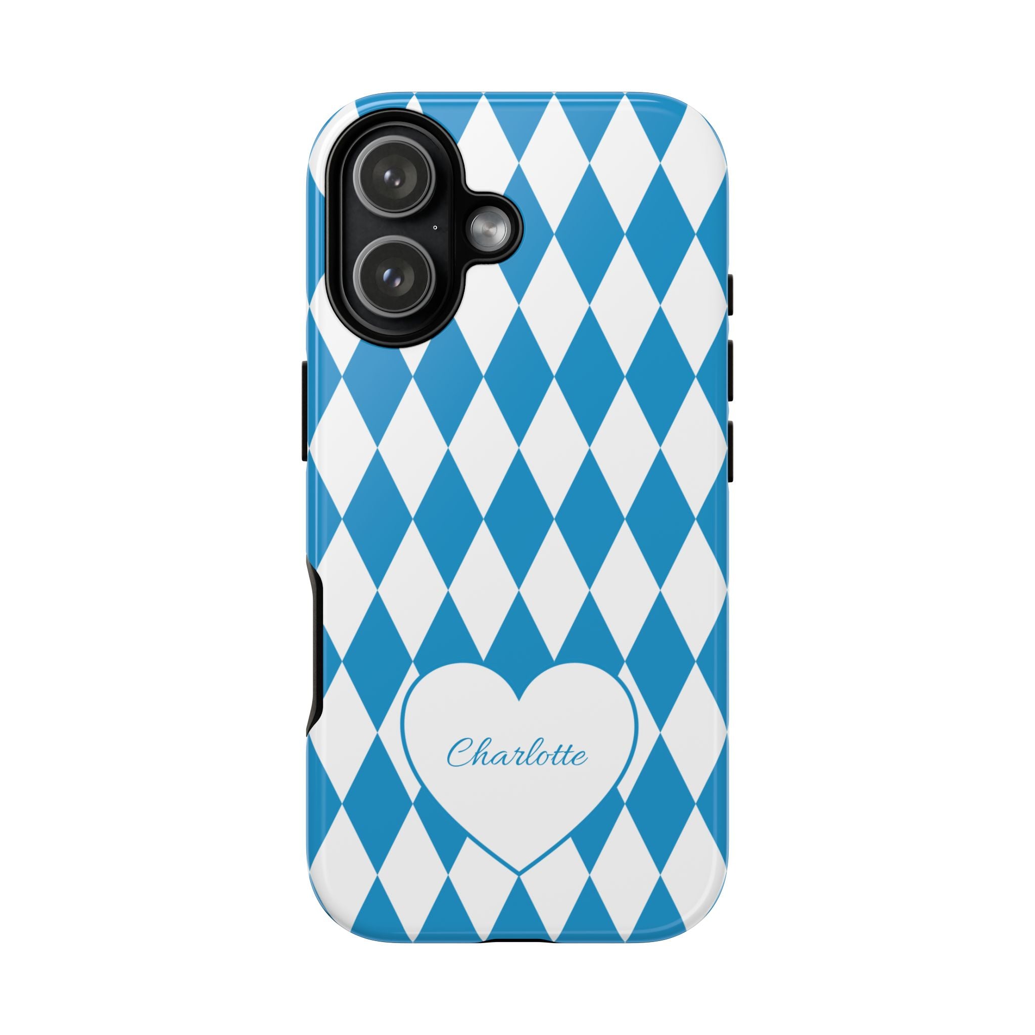 BAYERN BLAU WEISS – Personalisierte Handyhülle mit Dual-Layer-Schutz