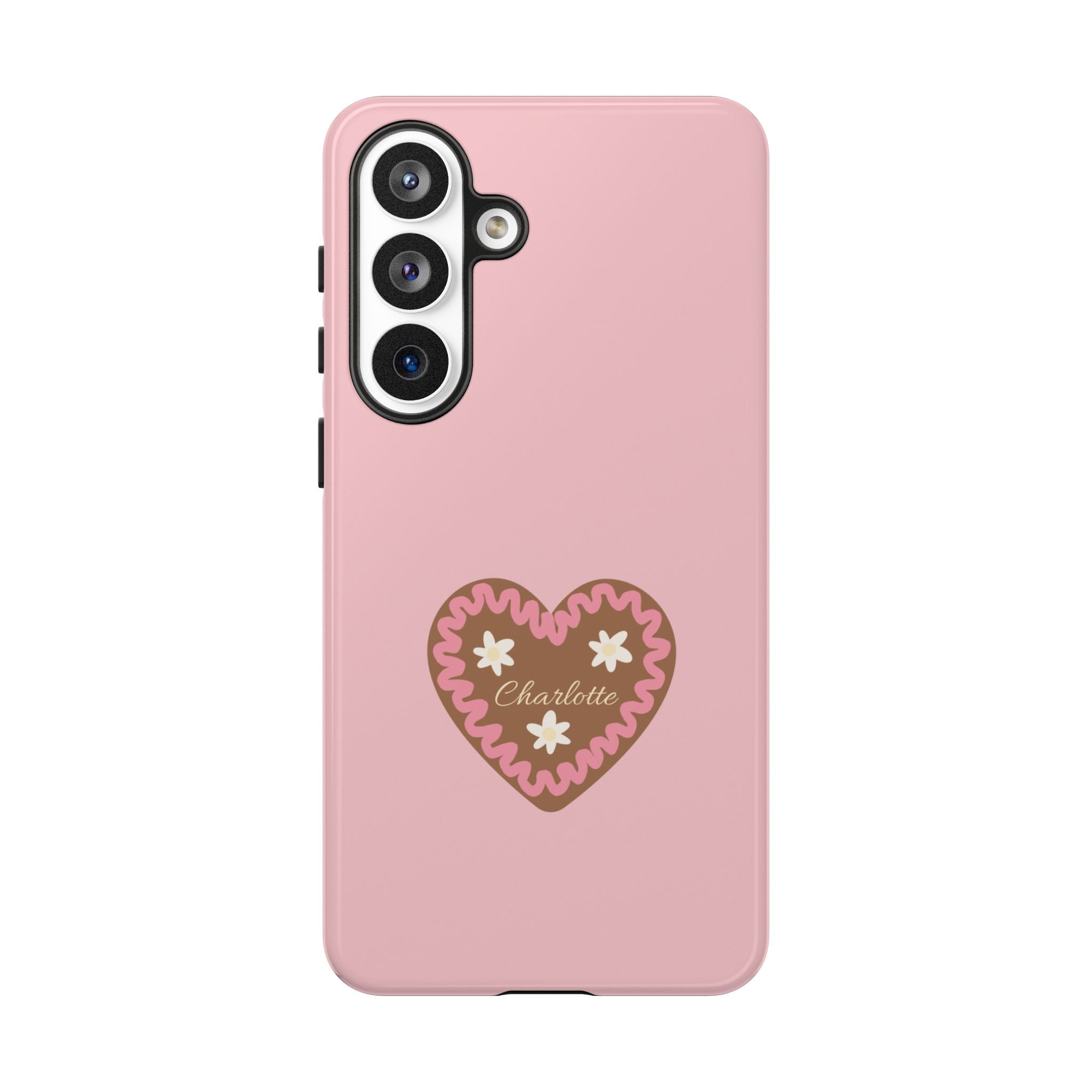 WIESNHERZ ROSE – Personalisierte Handyhülle mit Dual-Layer-Schutz