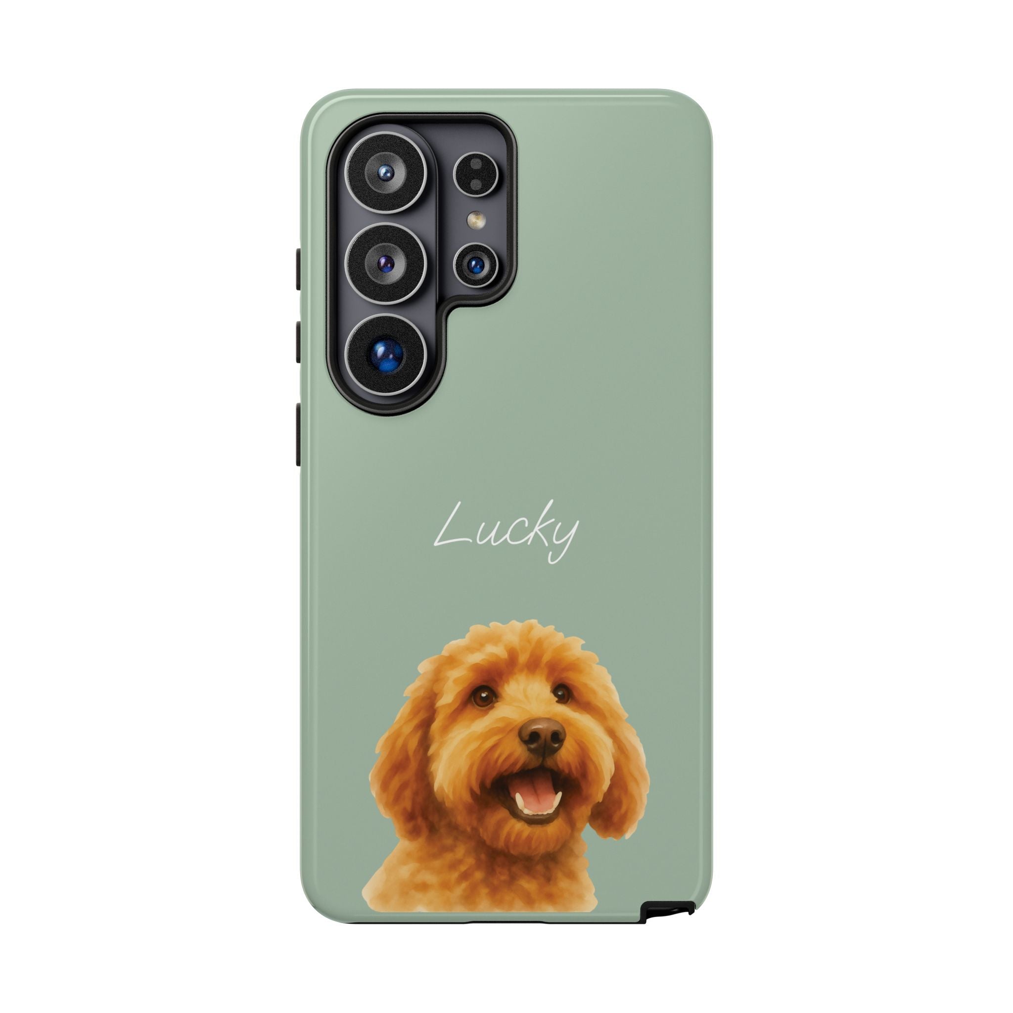 PET AQUARELL SALBEI – Personalisierte Handyhülle mit Dual-Layer-Schutz