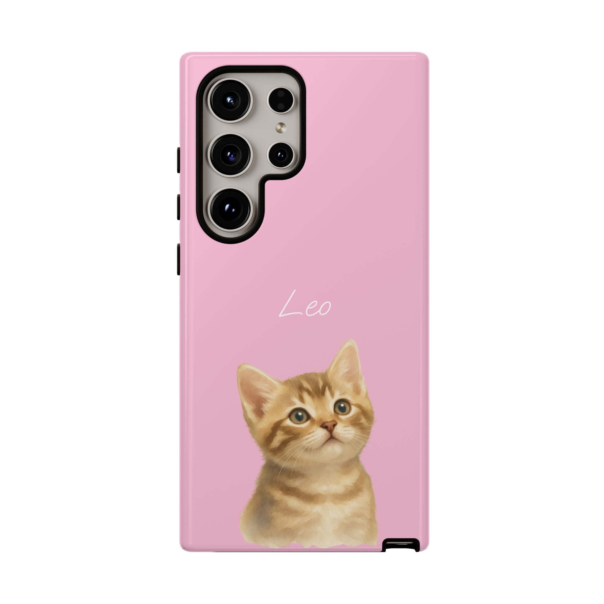 PET AQUARELL PINK – Personalisierte Handyhülle mit Dual-Layer-Schutz