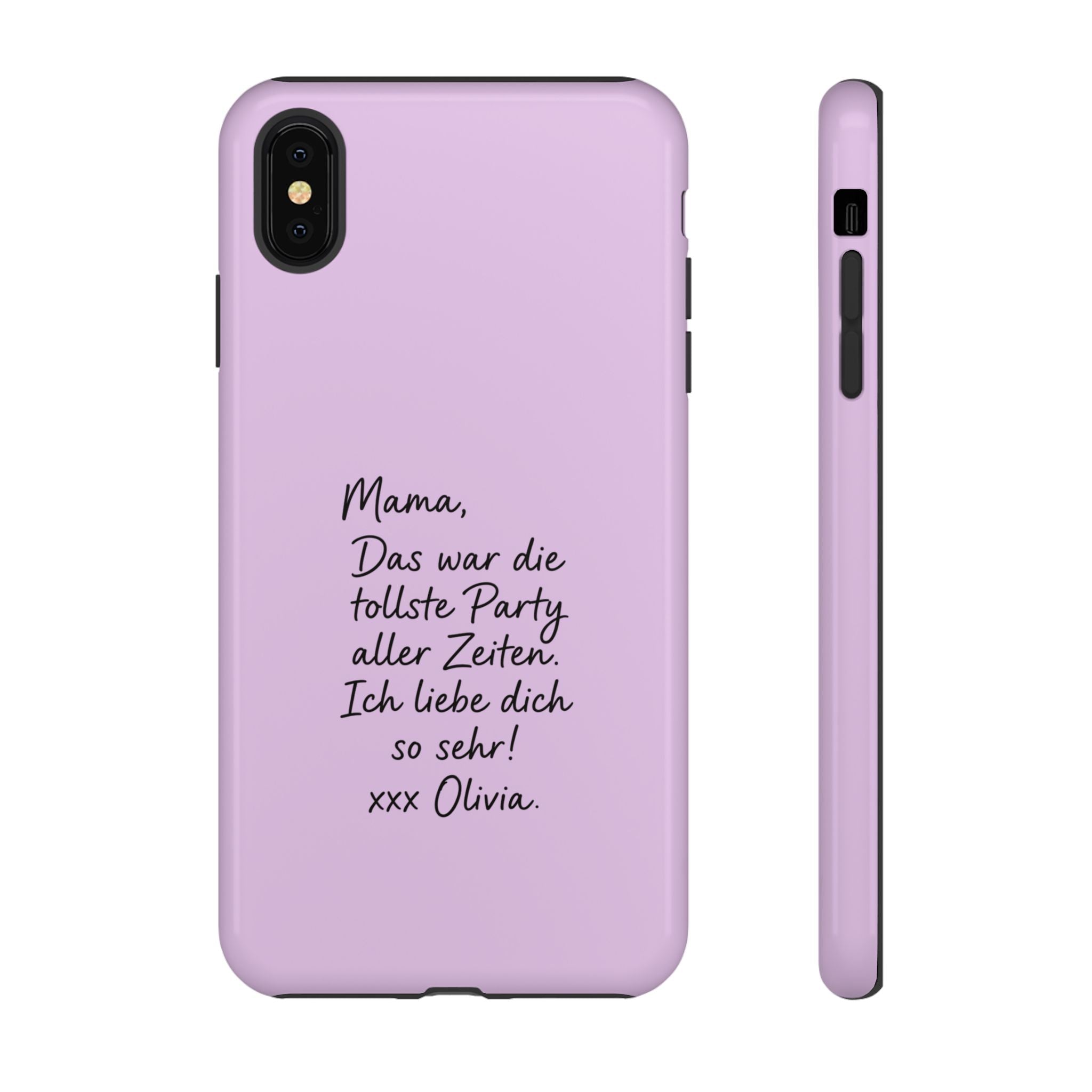 LAVENDEL mit handgeschriebener Notiz – Personalisierte Handyhülle mit Dual-Layer-Schutz