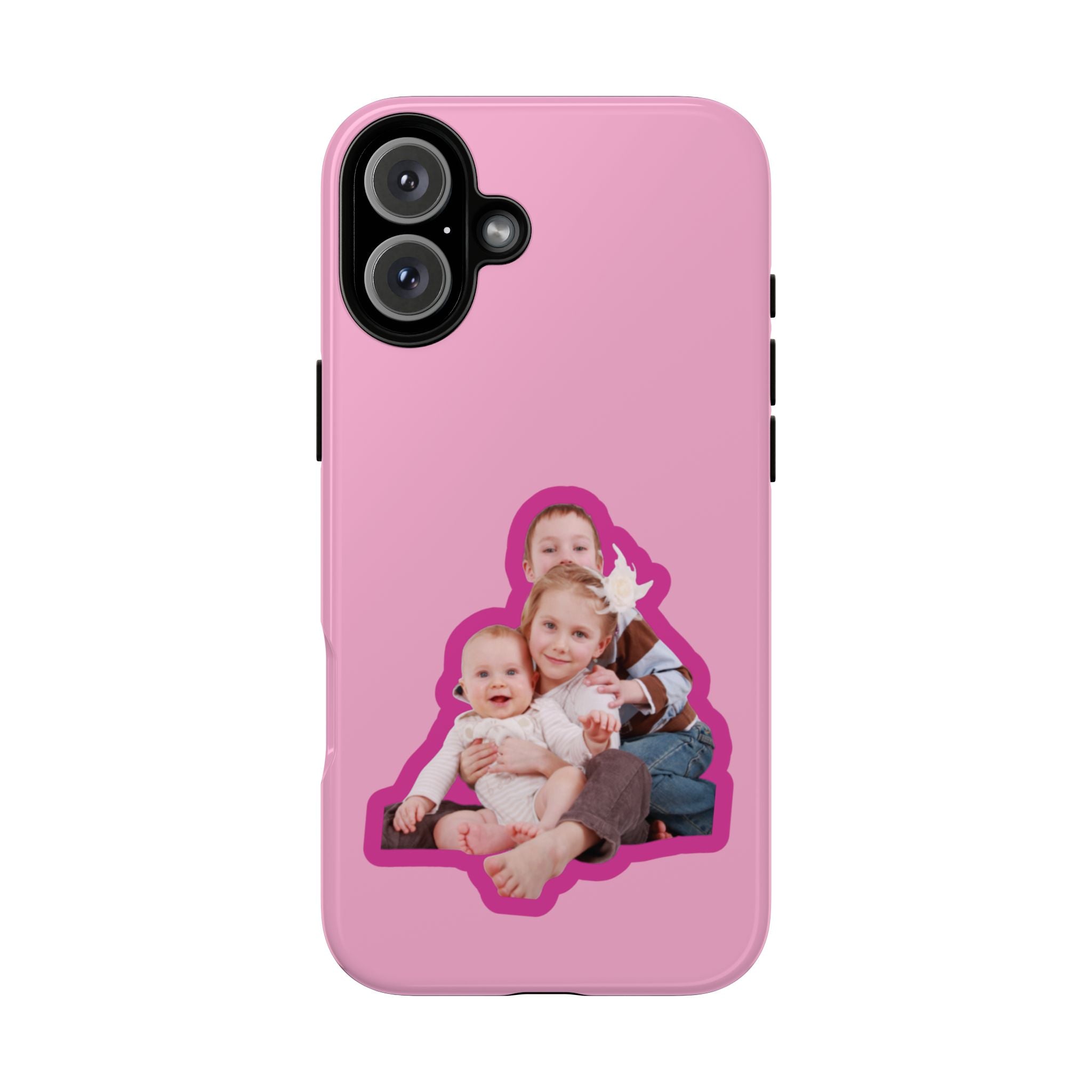 PINK CARTOON – Personalisierte Foto Handyhülle mit Dual-Layer-Schutz