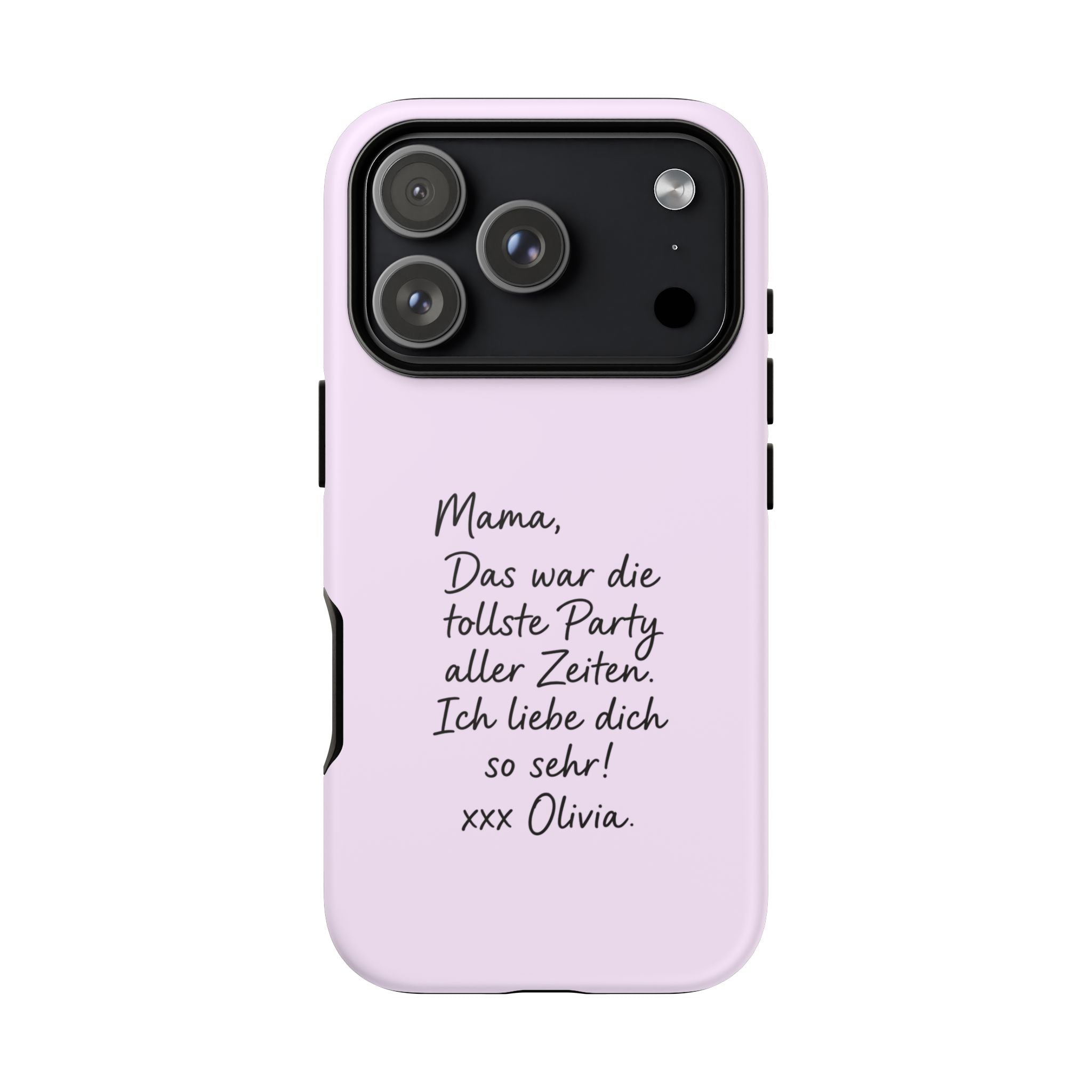 LAVENDEL mit handgeschriebener Notiz – Personalisierte Handyhülle mit Dual-Layer-Schutz