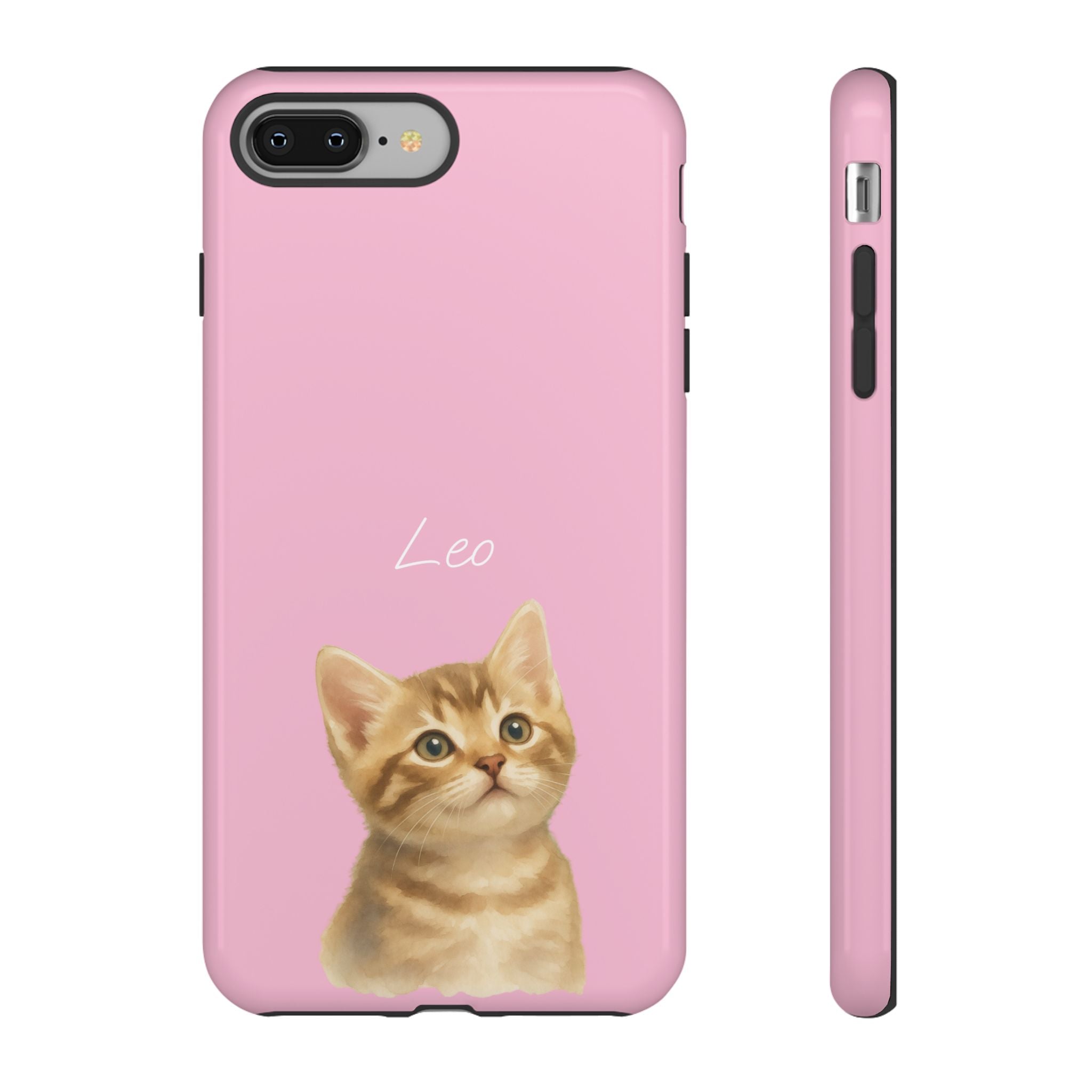 PET AQUARELL PINK – Personalisierte Handyhülle mit Dual-Layer-Schutz