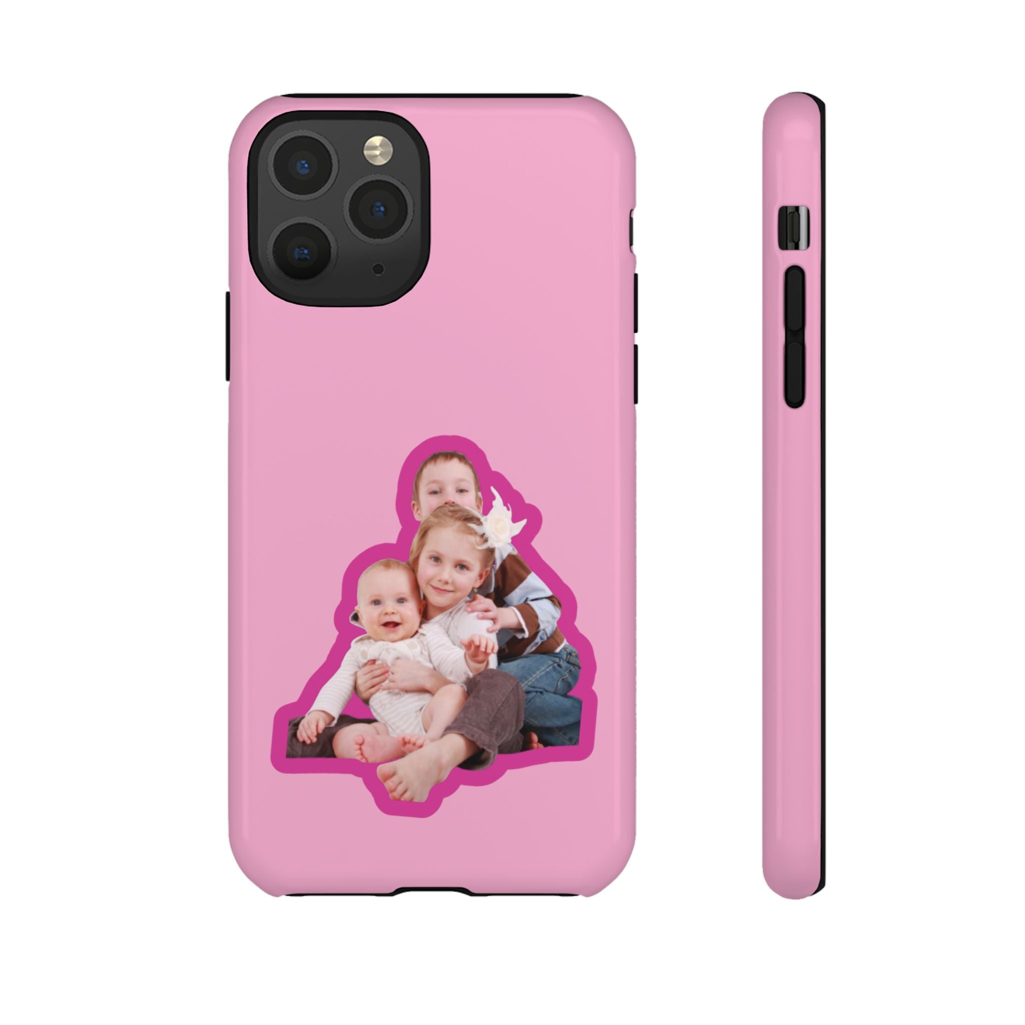 PINK CARTOON – Personalisierte Foto Handyhülle mit Dual-Layer-Schutz