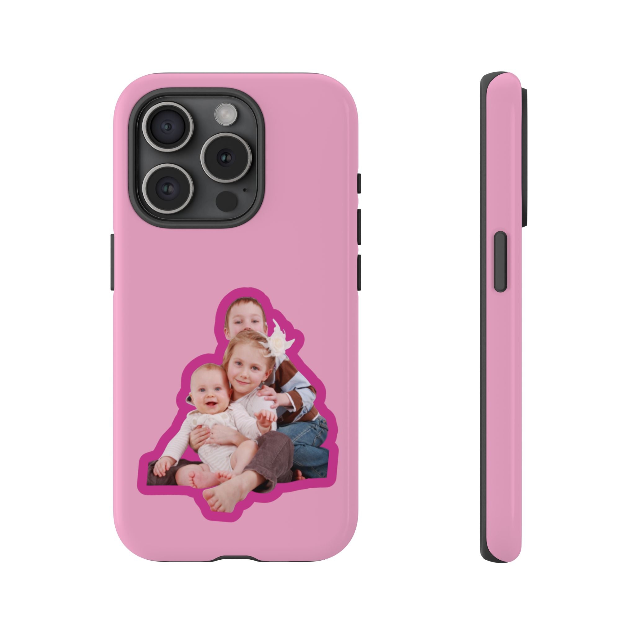 PINK CARTOON – Personalisierte Foto Handyhülle mit Dual-Layer-Schutz