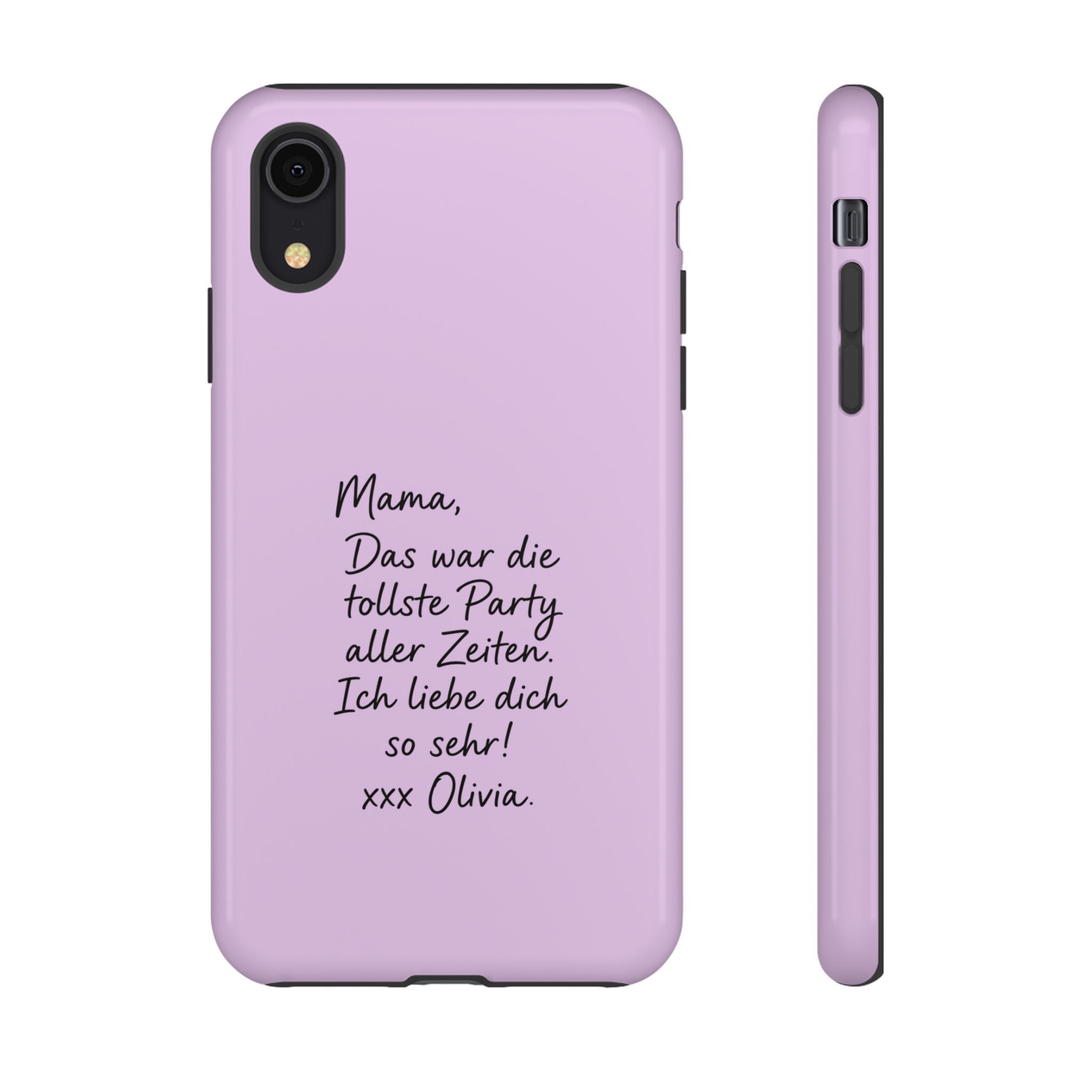 LAVENDEL mit handgeschriebener Notiz – Personalisierte Handyhülle mit Dual-Layer-Schutz