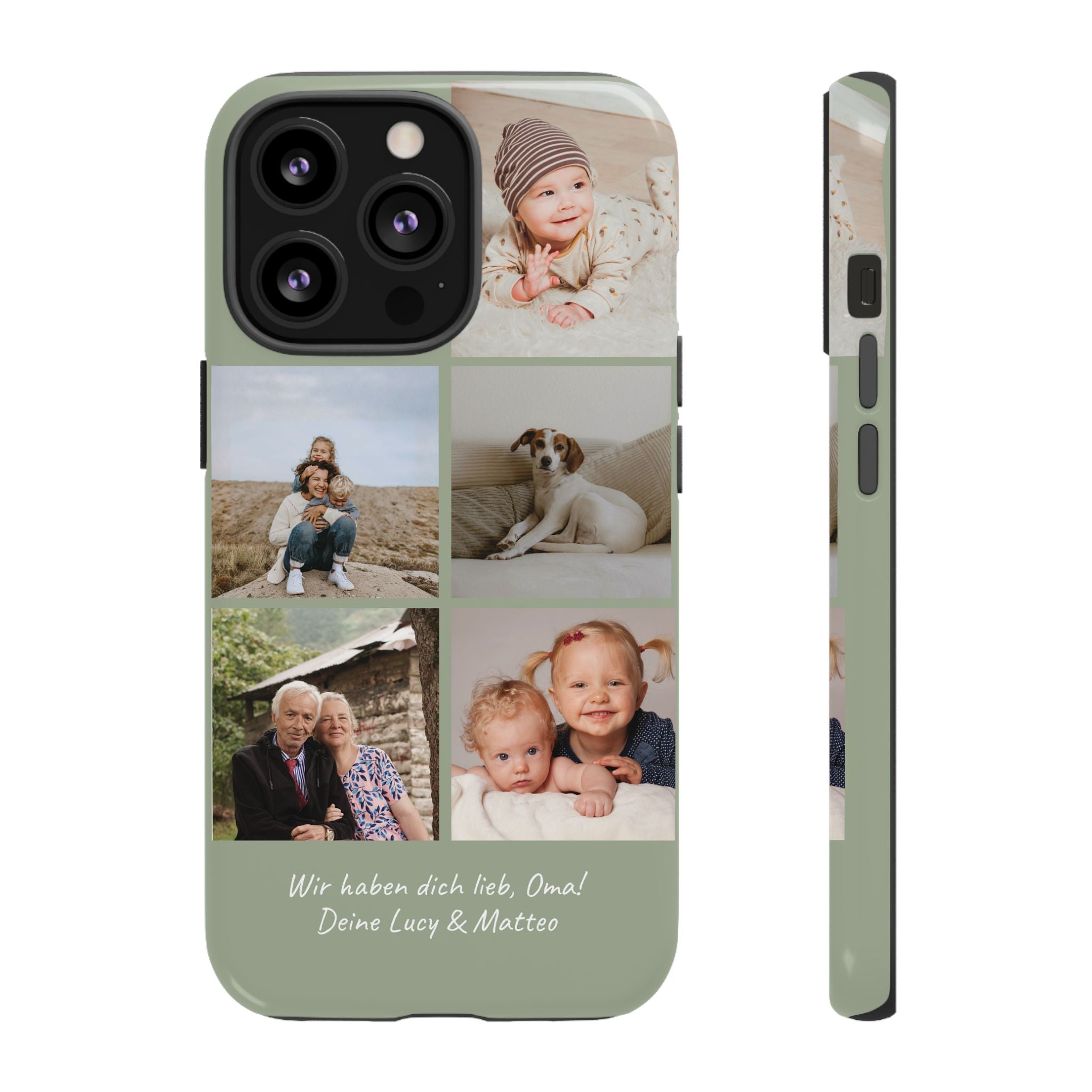 SALBEI PHOTO COLLAGE – Personalisierte Foto Handyhülle mit Dual-Layer-Schutz