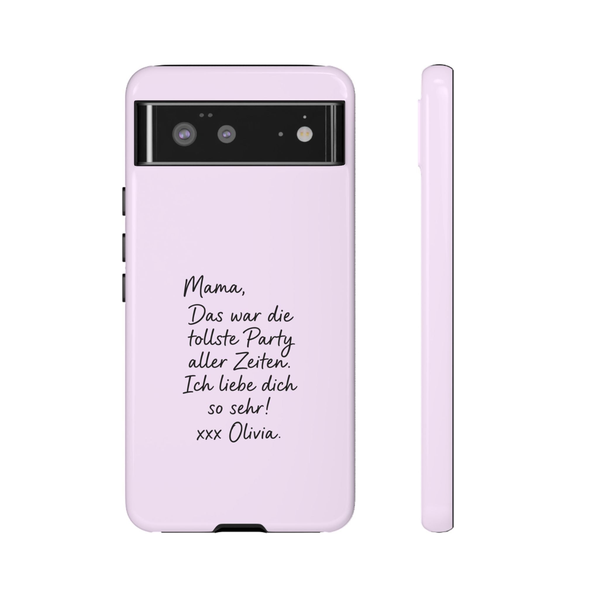 LAVENDEL mit handgeschriebener Notiz – Personalisierte Handyhülle mit Dual-Layer-Schutz