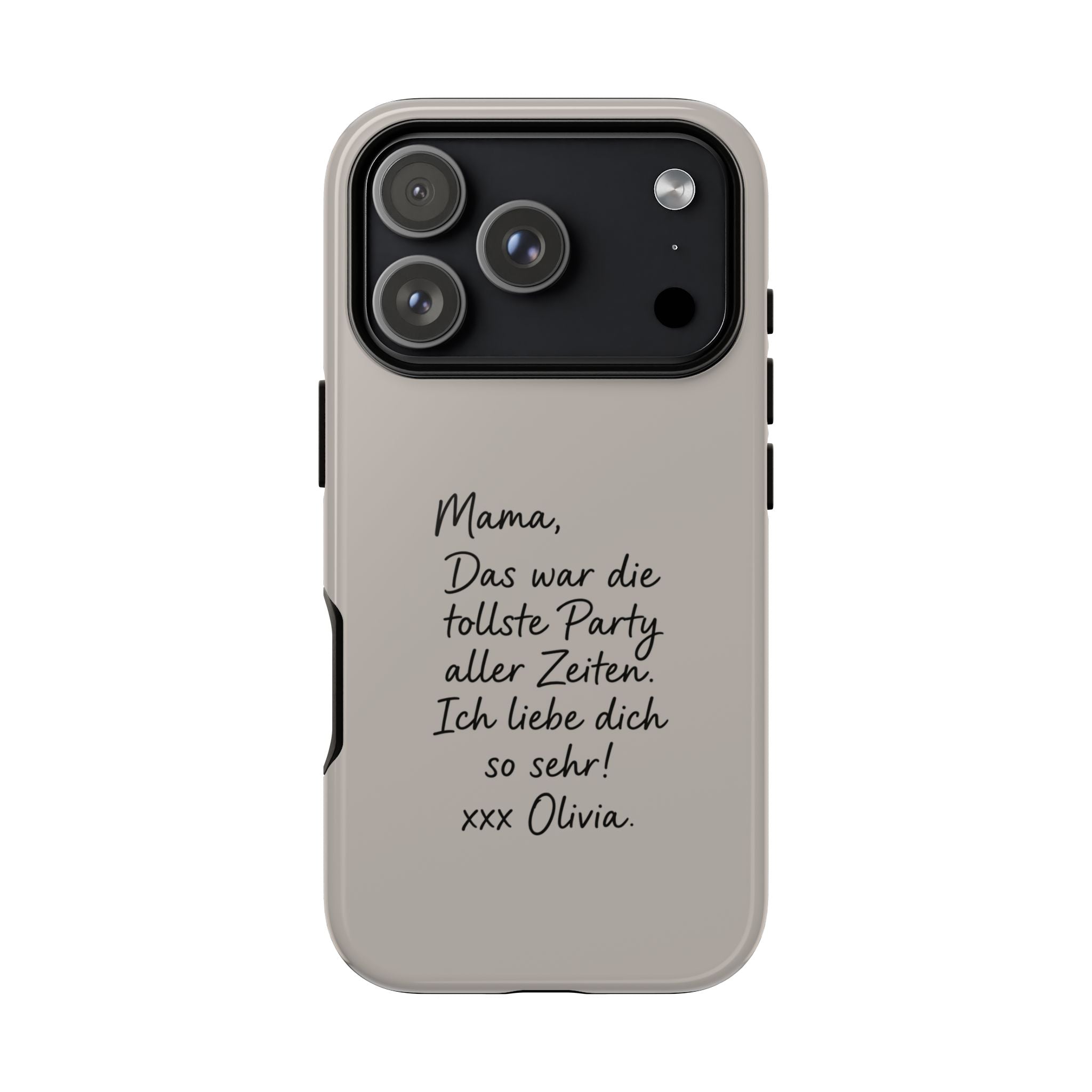 MOCCA HANDWRITTEN NOTE – Personalisierte Handyhülle mit Dual-Layer-Schutz