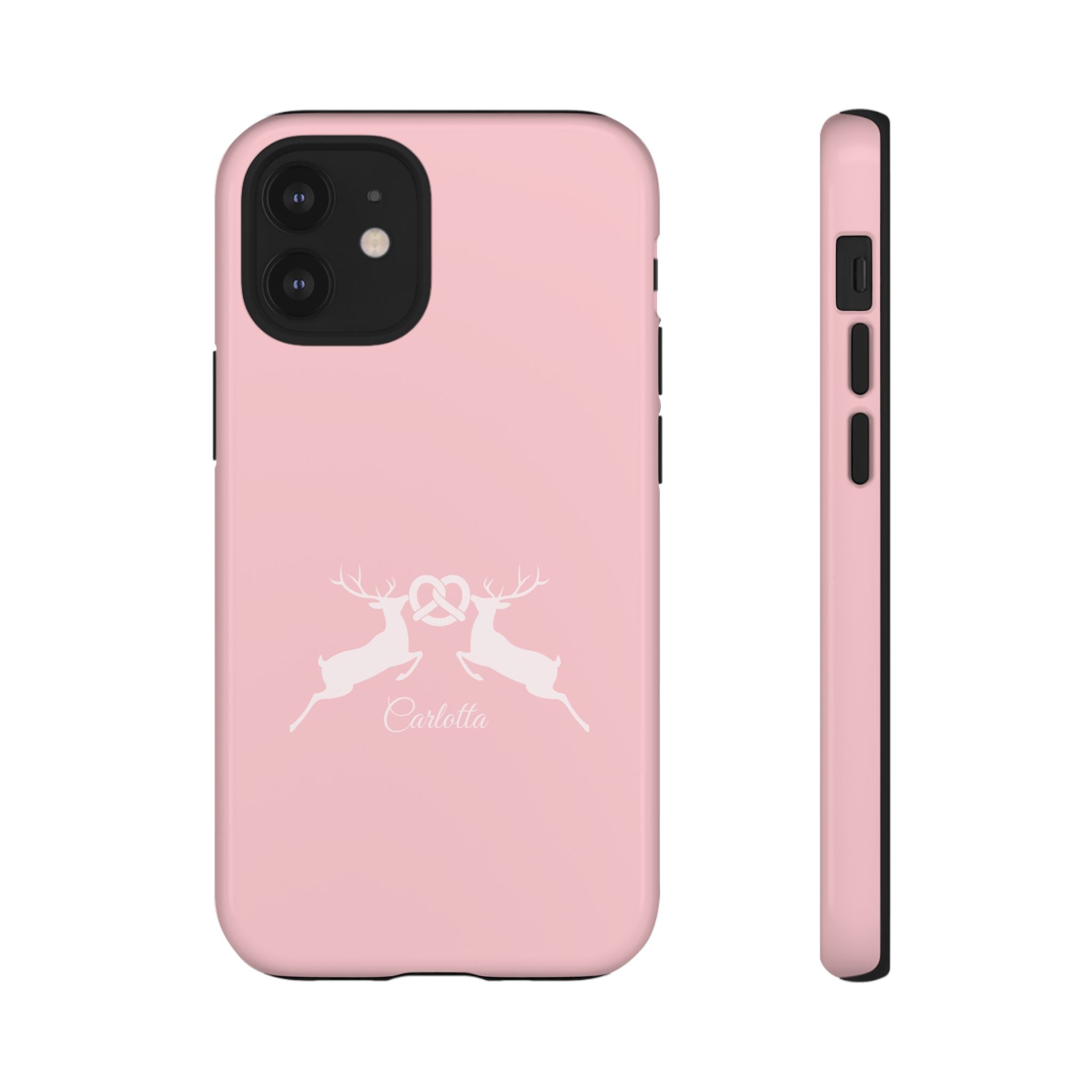 HIRSCH ROSE – Personalisierte Handyhülle mit Dual-Layer-Schutz