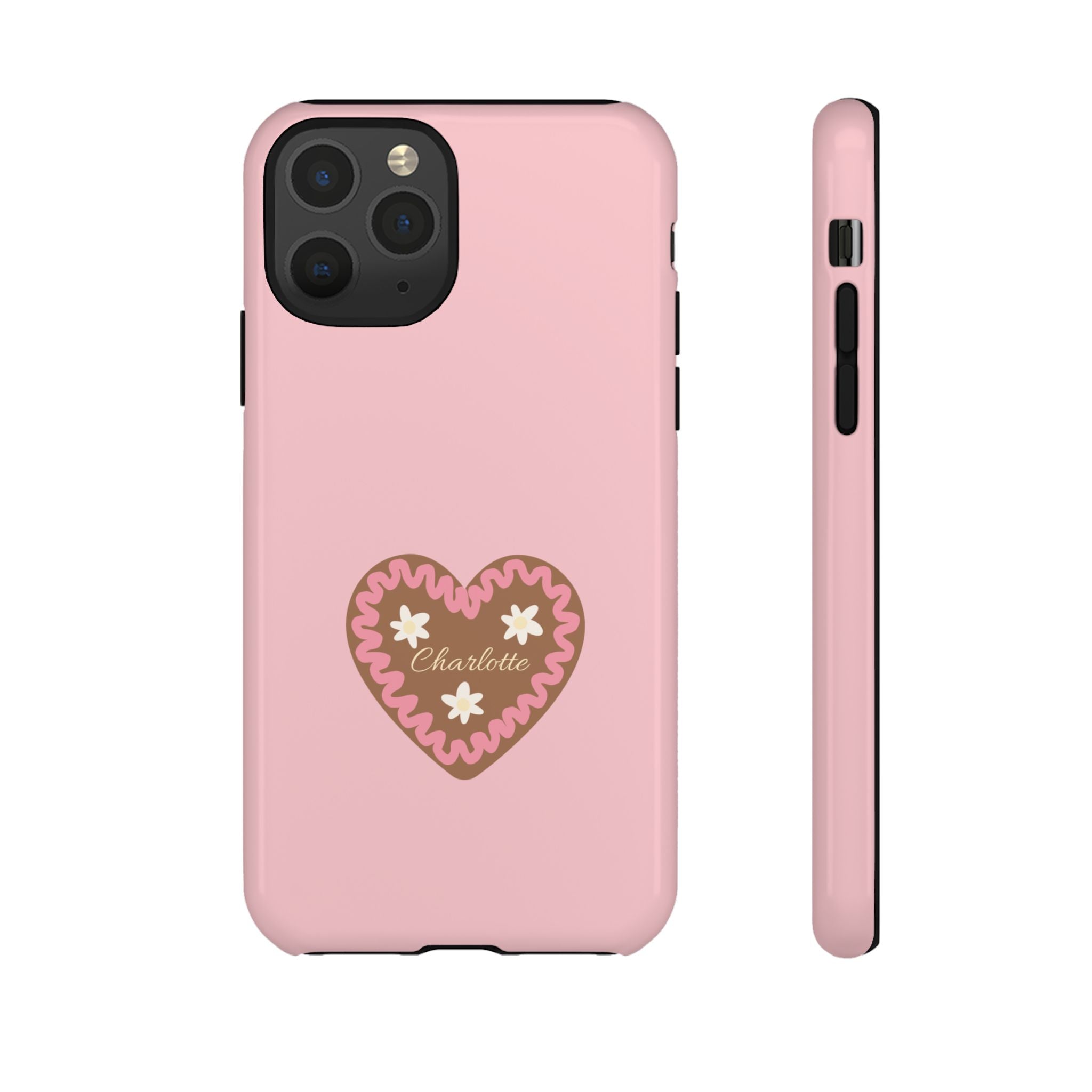WIESNHERZ ROSE – Personalisierte Handyhülle mit Dual-Layer-Schutz