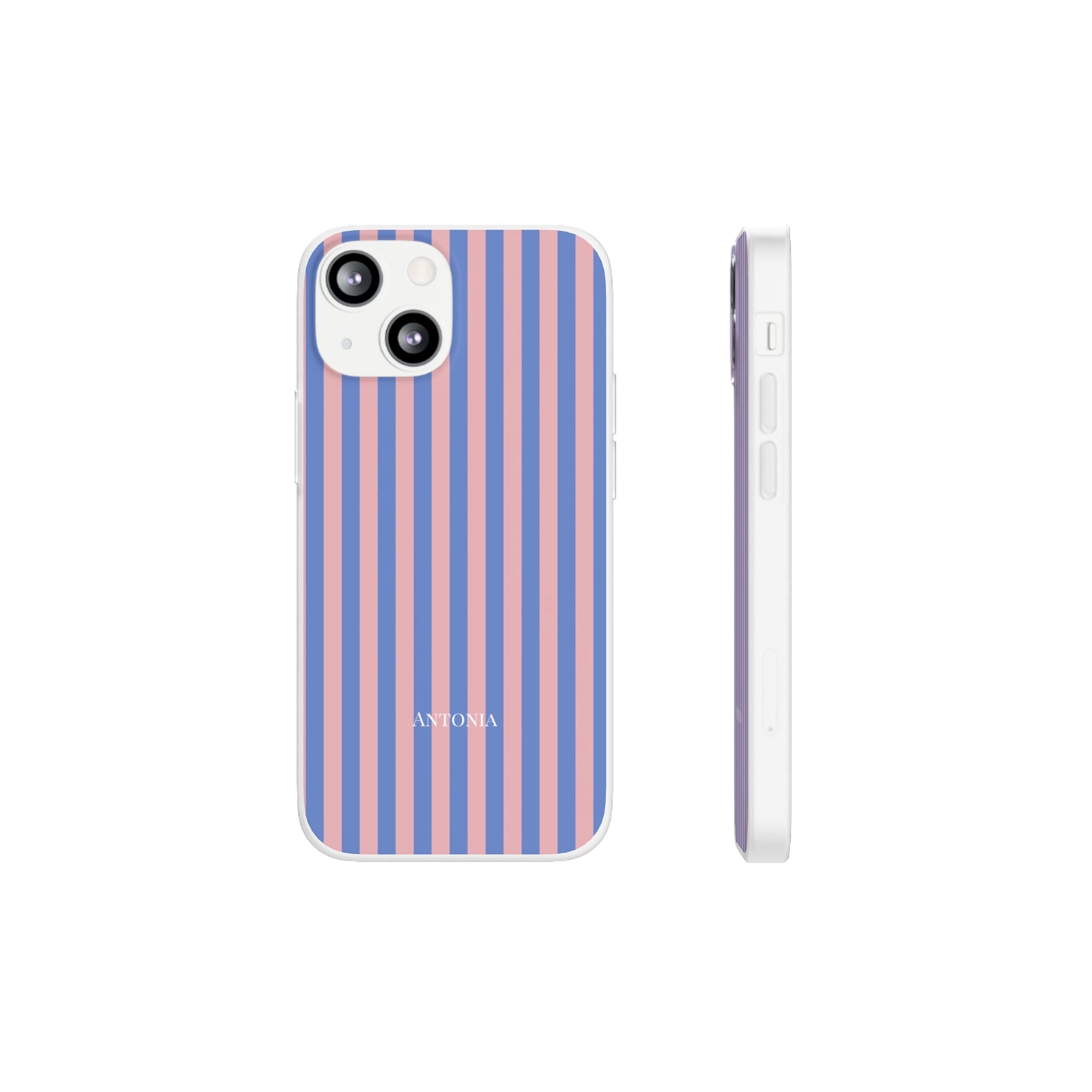 BLUE & BLUSH – Personalisierte Flex Handyhülle