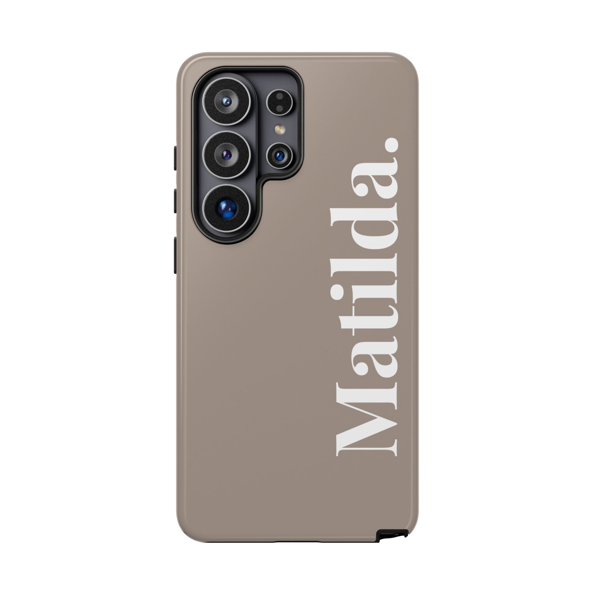 MOCCA BOLD NAME – Personalisierte Handyhülle mit Dual-Layer-Schutz