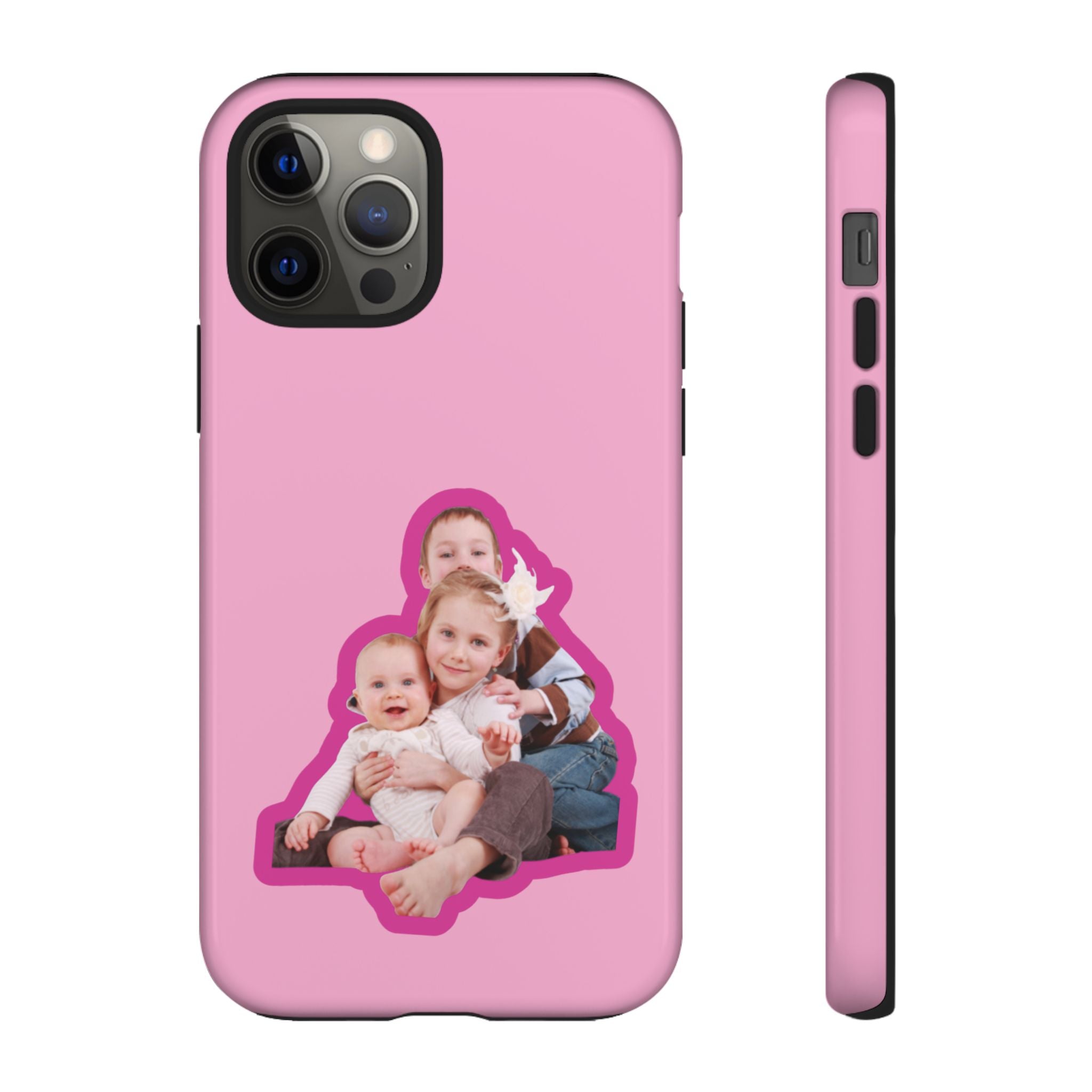 PINK CARTOON – Personalisierte Foto Handyhülle mit Dual-Layer-Schutz