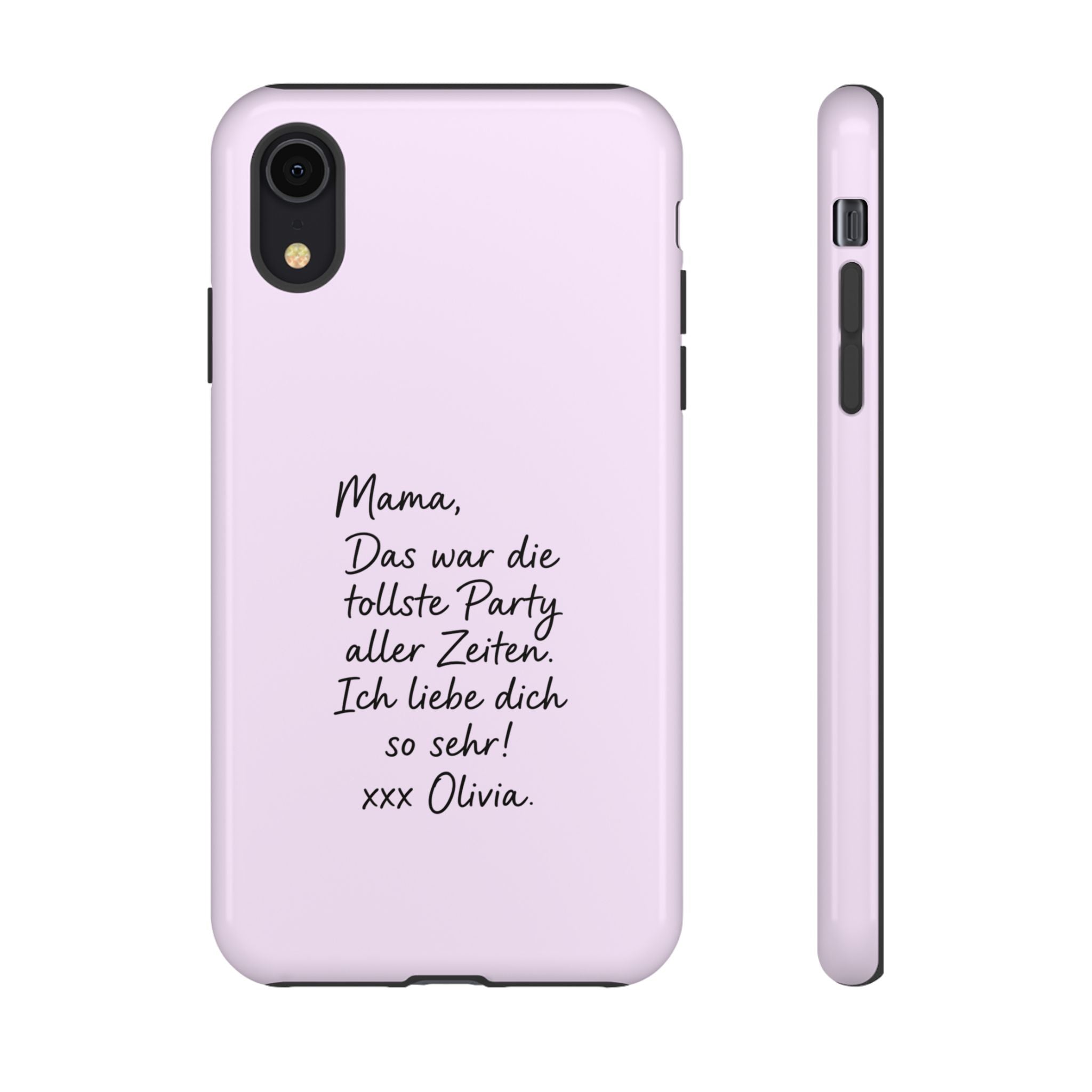 LAVENDEL mit handgeschriebener Notiz – Personalisierte Handyhülle mit Dual-Layer-Schutz
