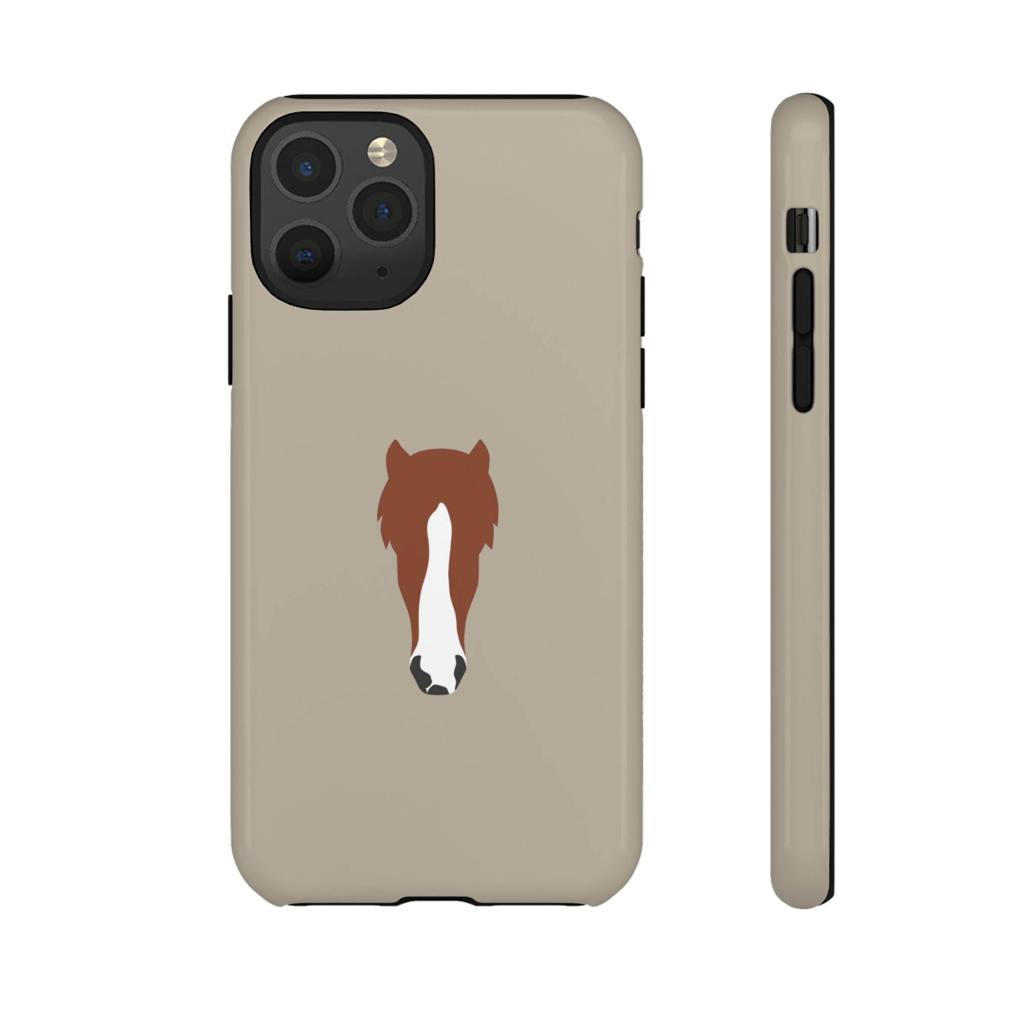 UNIQUE ANIMAL ART EDITION BEIGE – Personalisierte Handyhülle mit Dual-Layer-Schutz