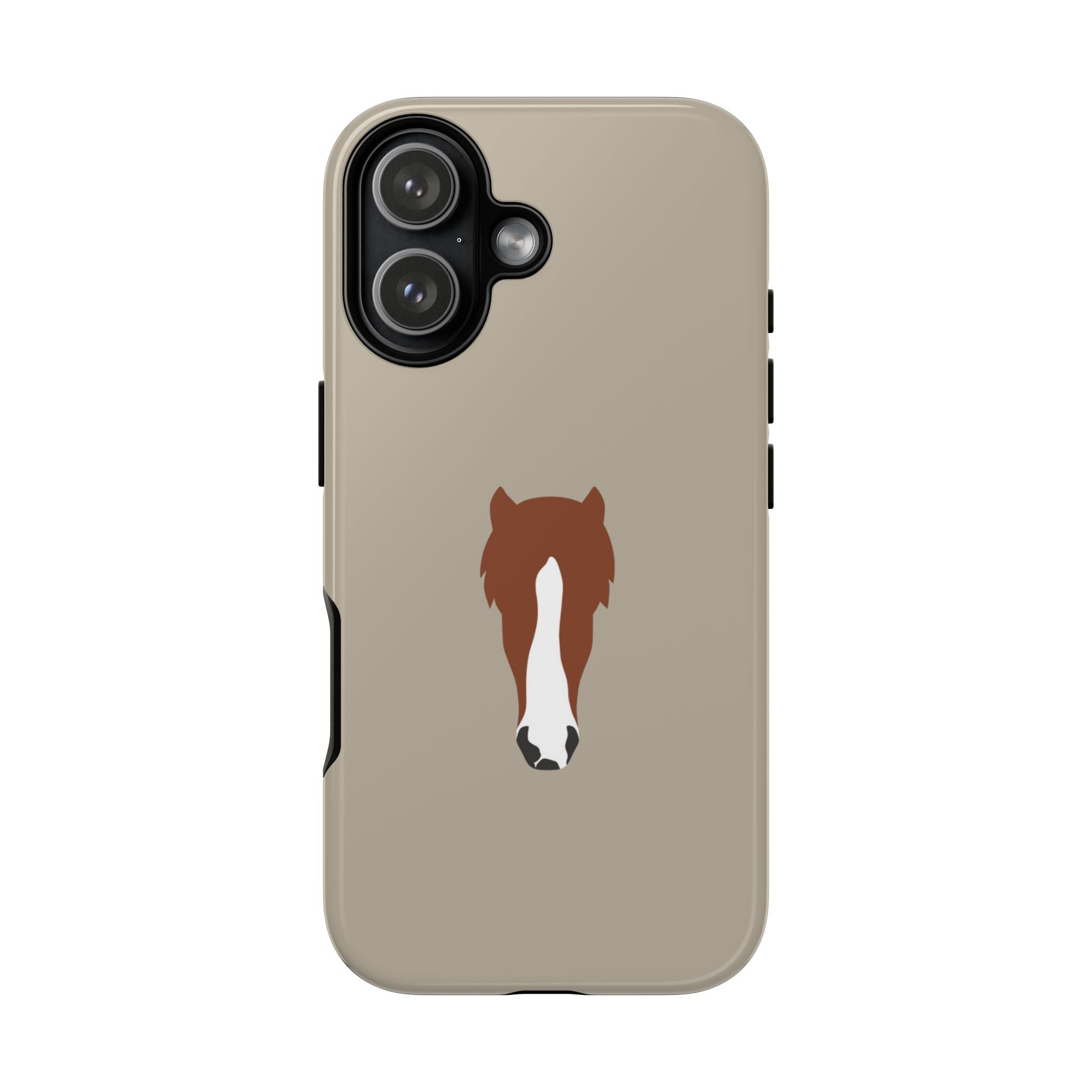 UNIQUE ANIMAL ART EDITION BEIGE – Personalisierte Handyhülle mit Dual-Layer-Schutz