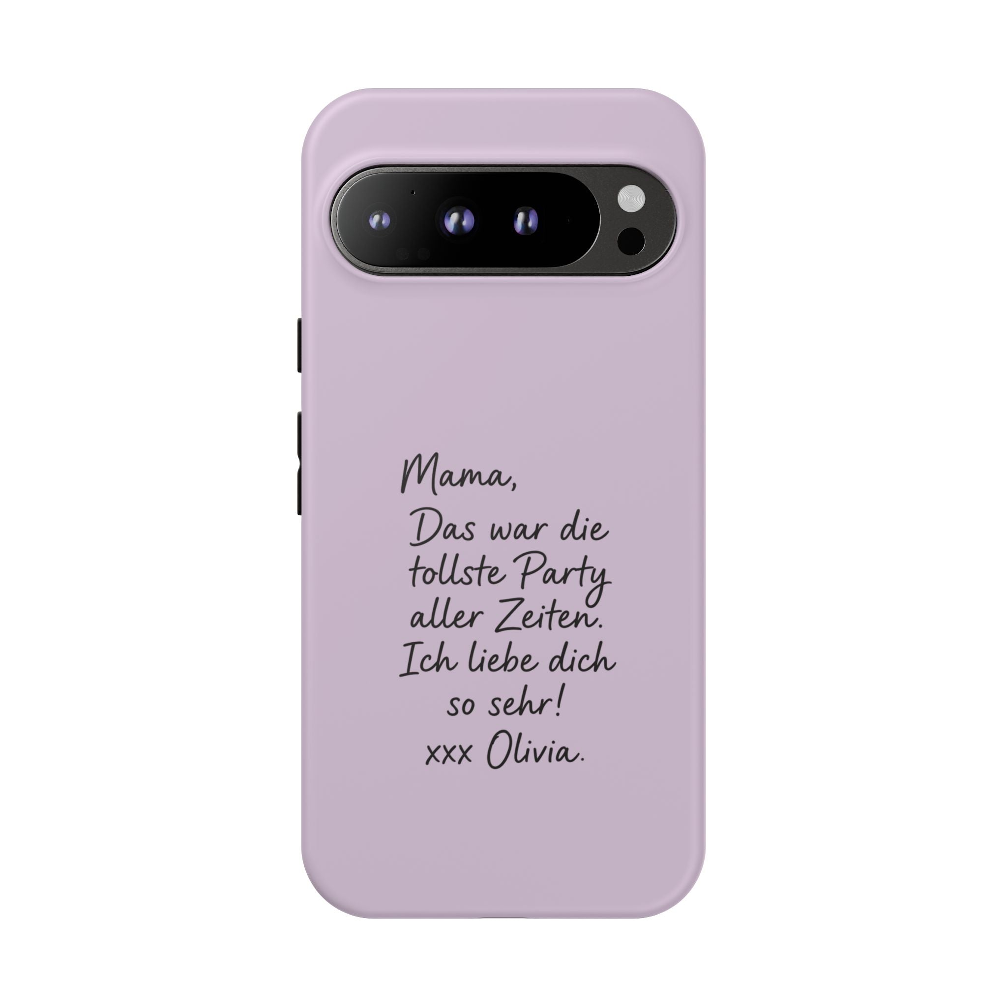 LAVENDER HANDWRITTEN NOTE – Personalisierte Handyhülle mit Dual-Layer-Schutz