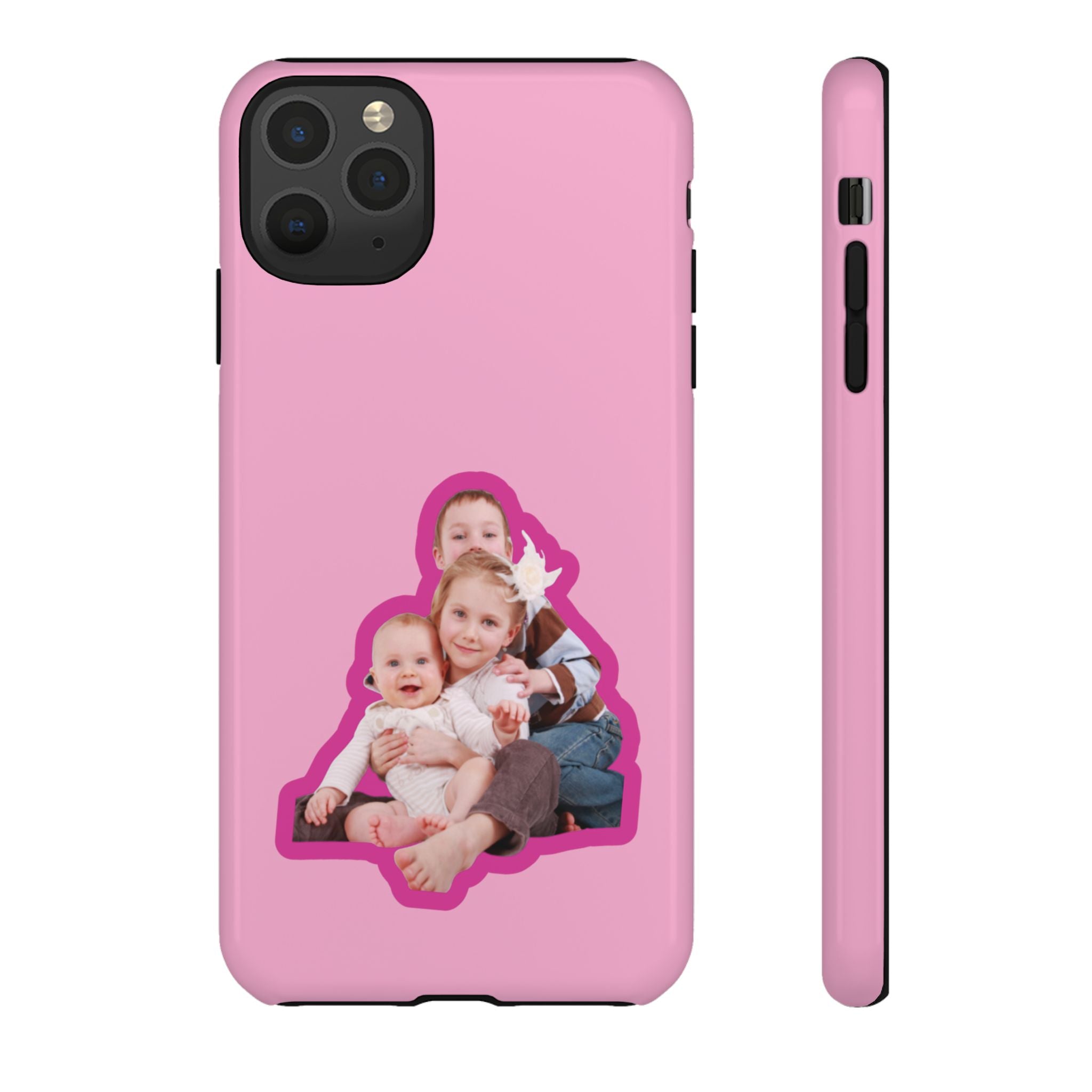 PINK CARTOON – Personalisierte Foto Handyhülle mit Dual-Layer-Schutz