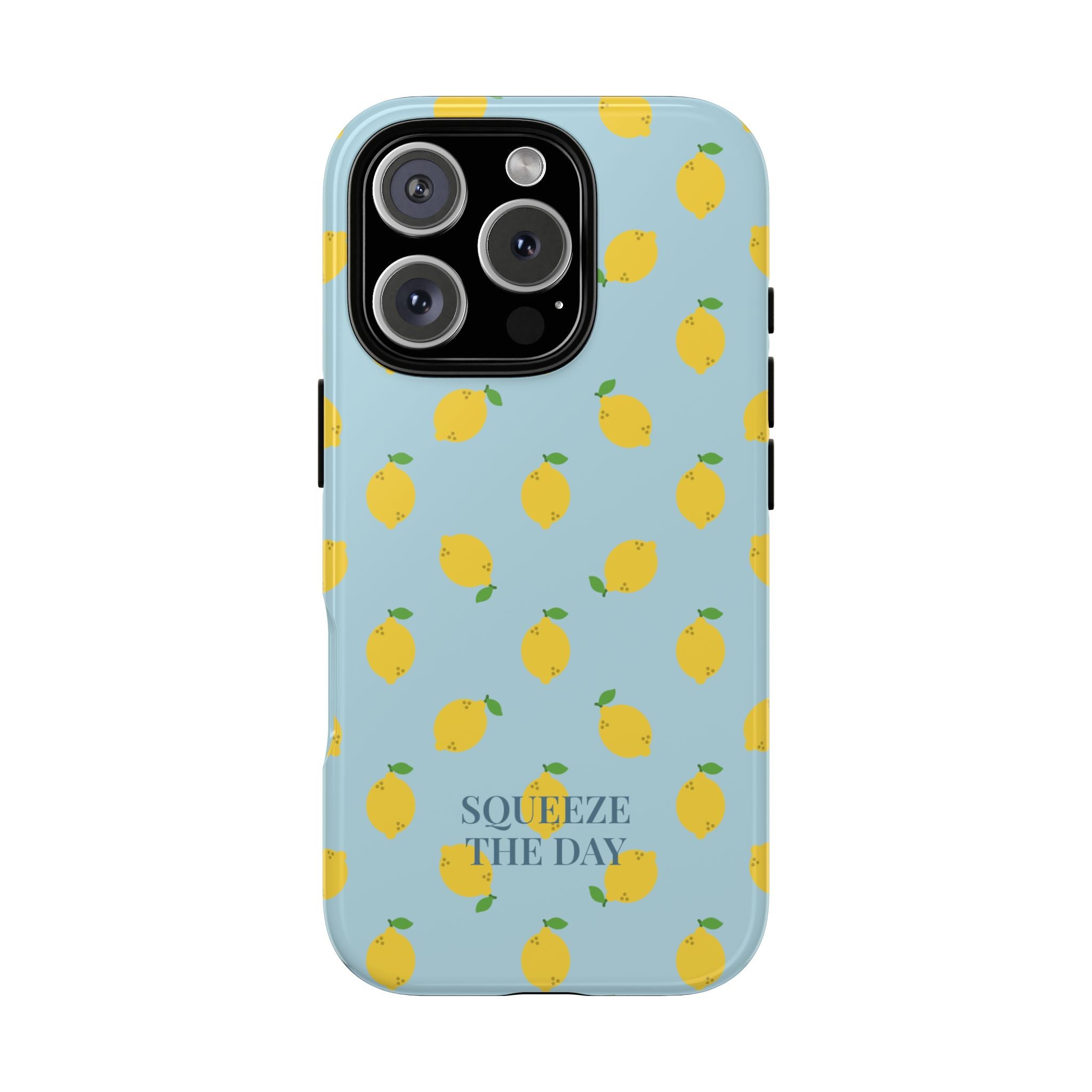 LEMONS BLUE SKY – Personalisierte Handyhülle mit Dual-Layer-Schutz