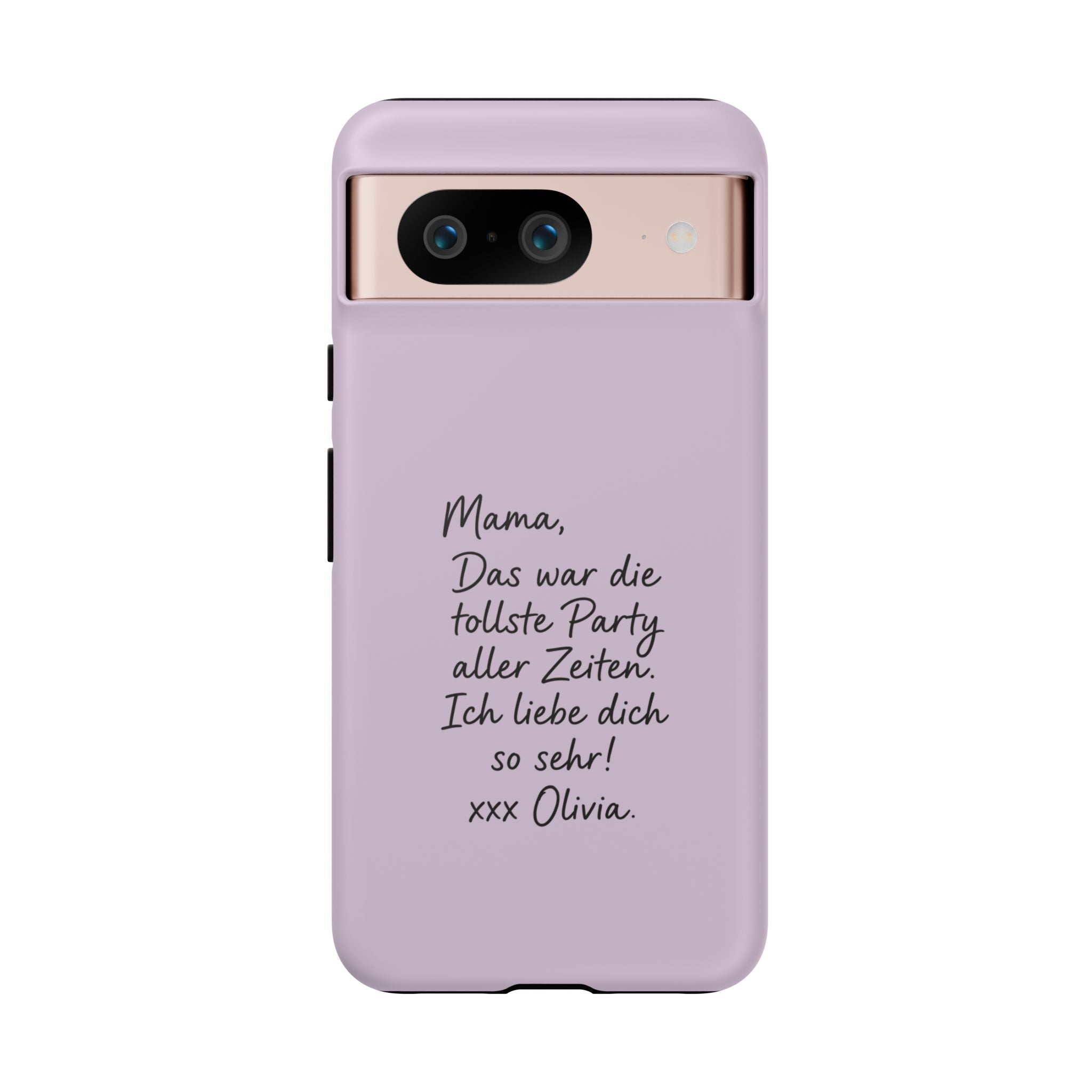 LAVENDER HANDWRITTEN NOTE – Personalisierte Handyhülle mit Dual-Layer-Schutz