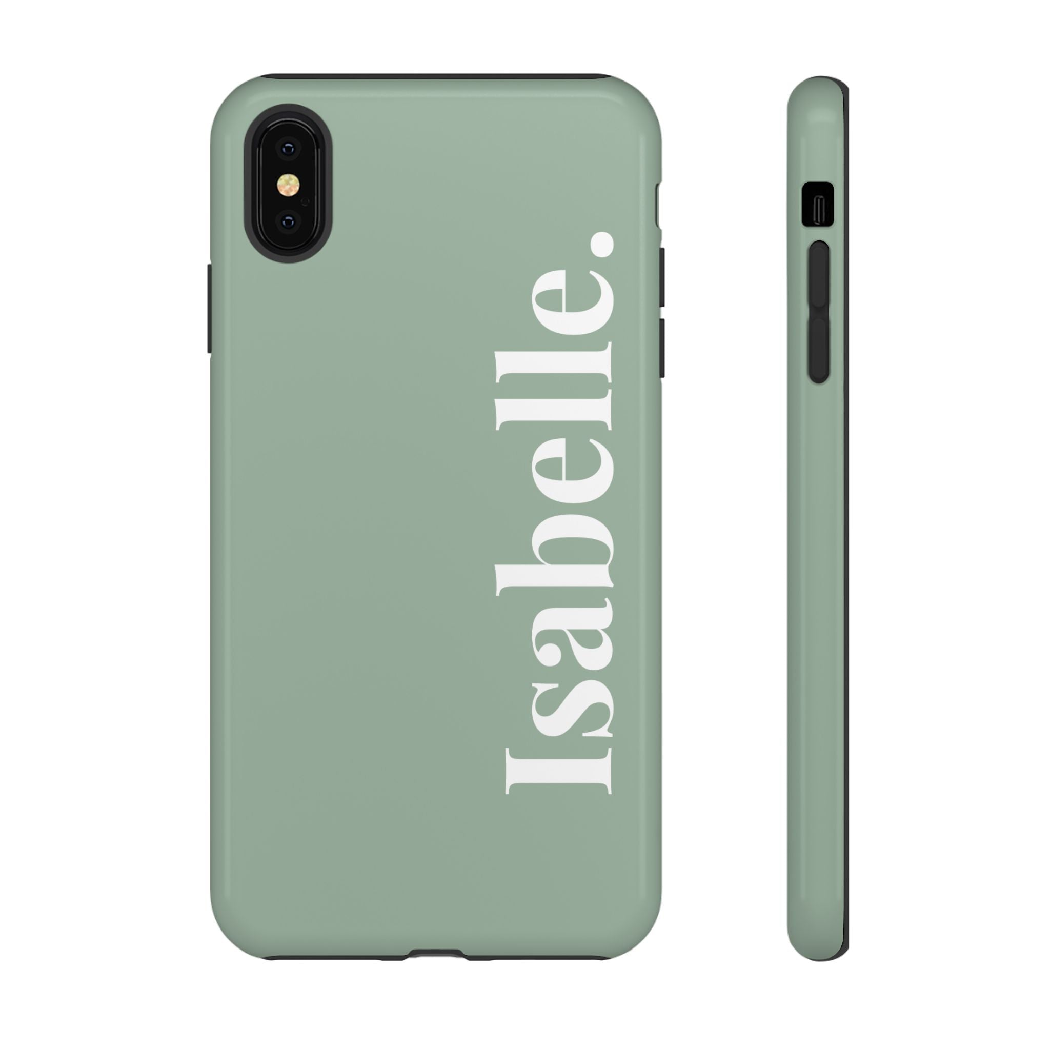 SALBEI BOLD NAME – Personalisierte Handyhülle mit Dual-Layer-Schutz