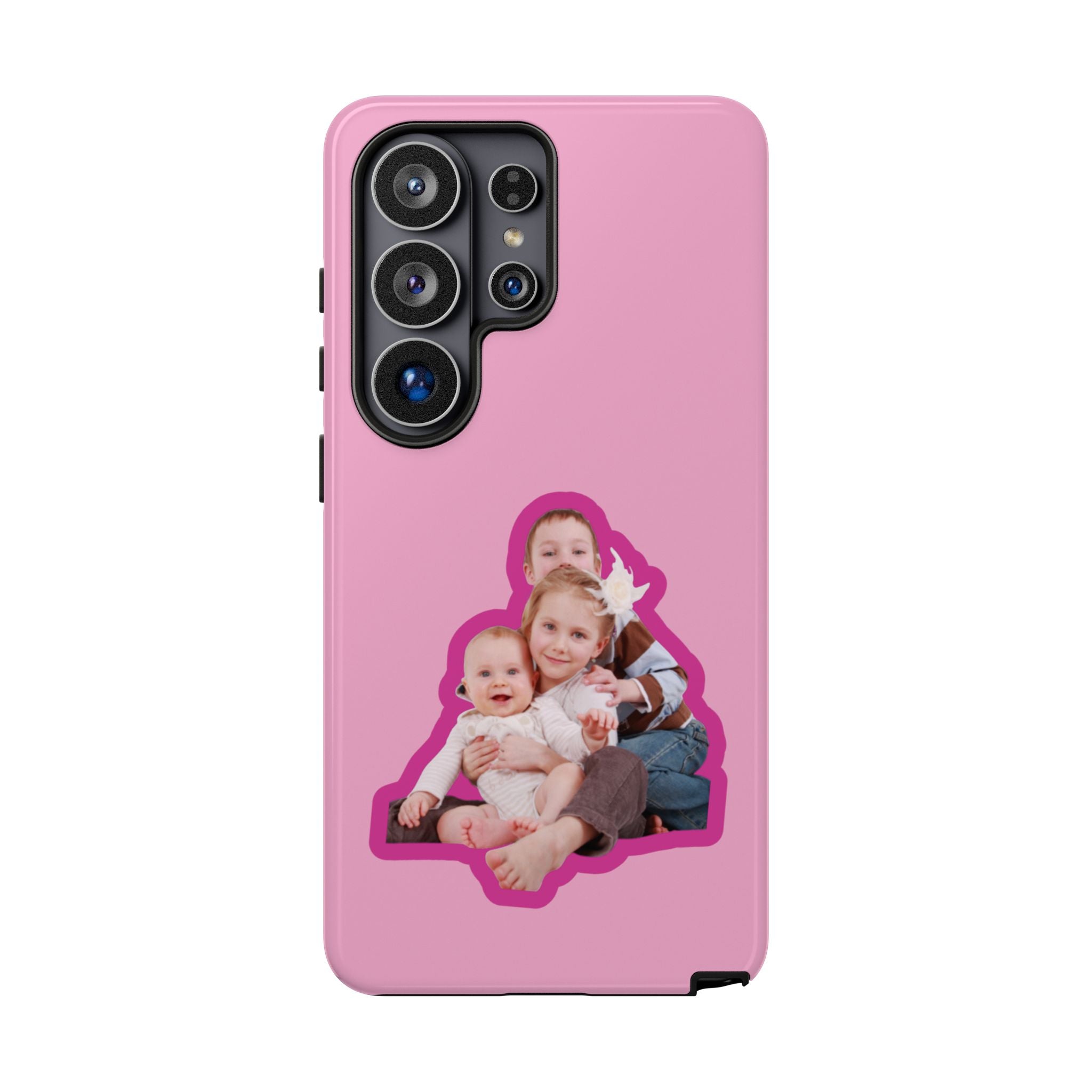 PINK CARTOON – Personalisierte Foto Handyhülle mit Dual-Layer-Schutz