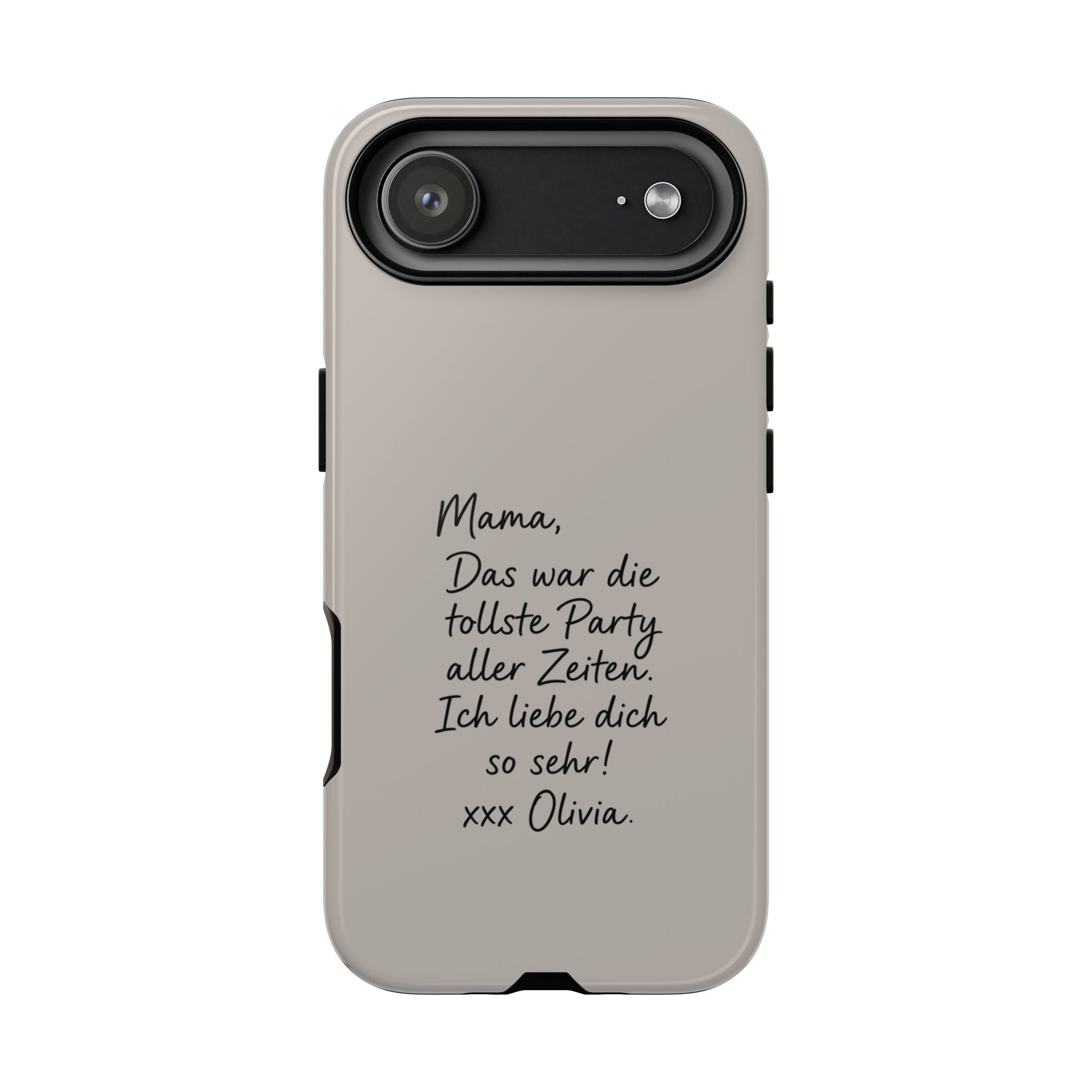 MOCCA HANDWRITTEN NOTE – Personalisierte Handyhülle mit Dual-Layer-Schutz