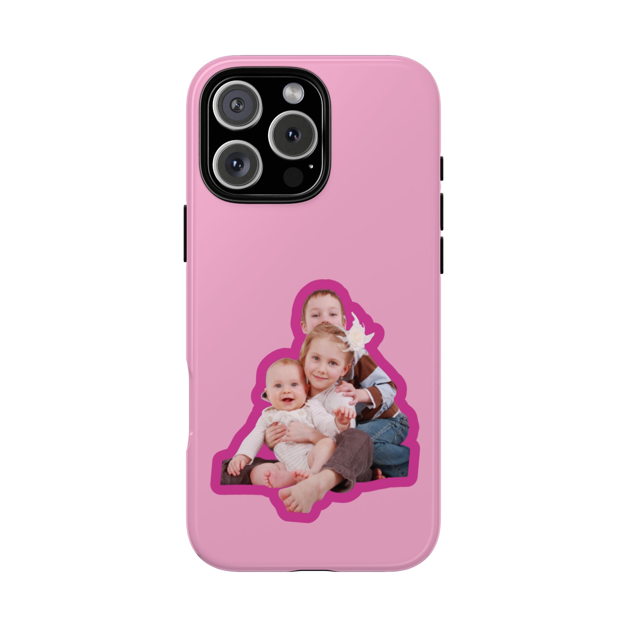 PINK CARTOON – Personalisierte Foto Handyhülle mit Dual-Layer-Schutz