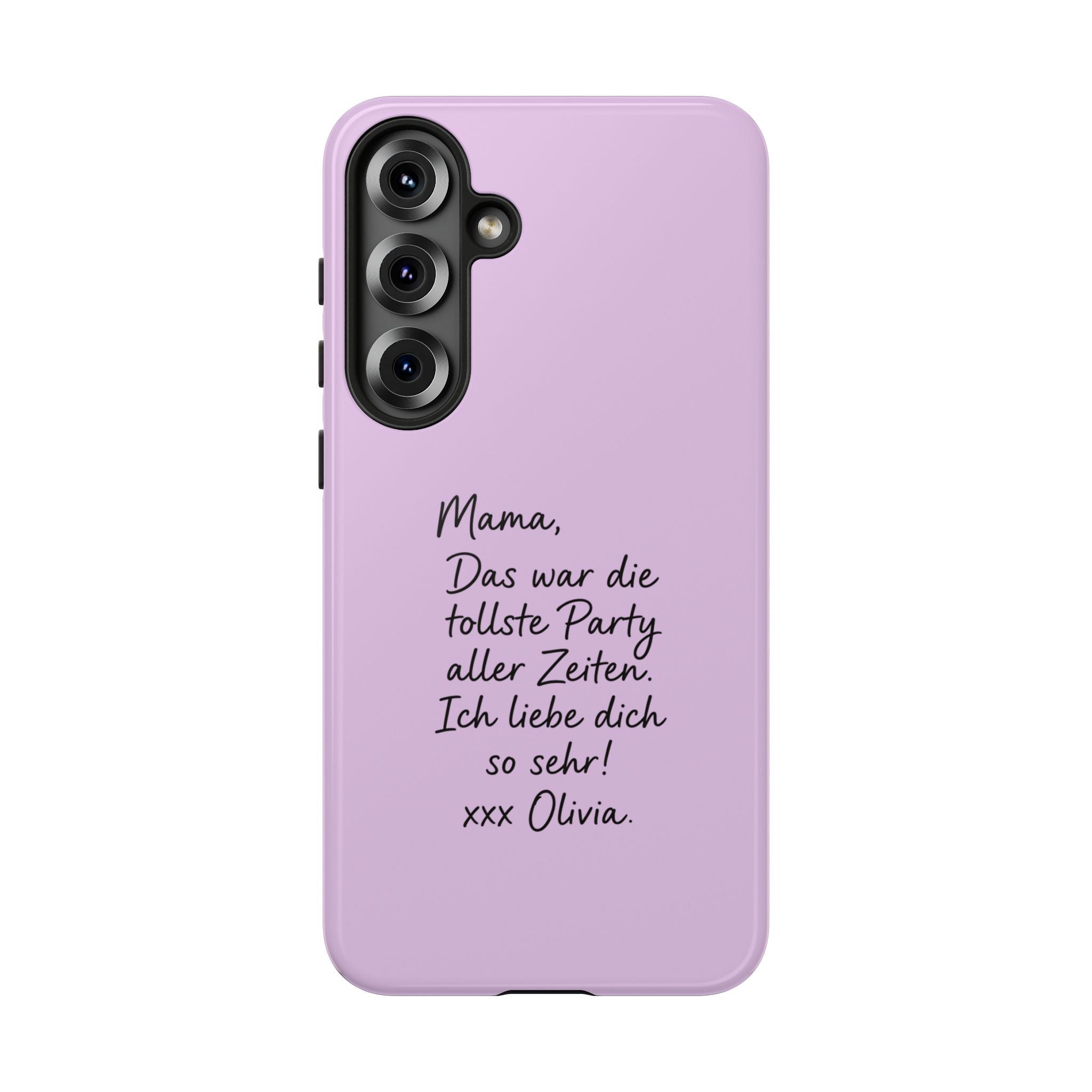 LAVENDEL mit handgeschriebener Notiz – Personalisierte Handyhülle mit Dual-Layer-Schutz